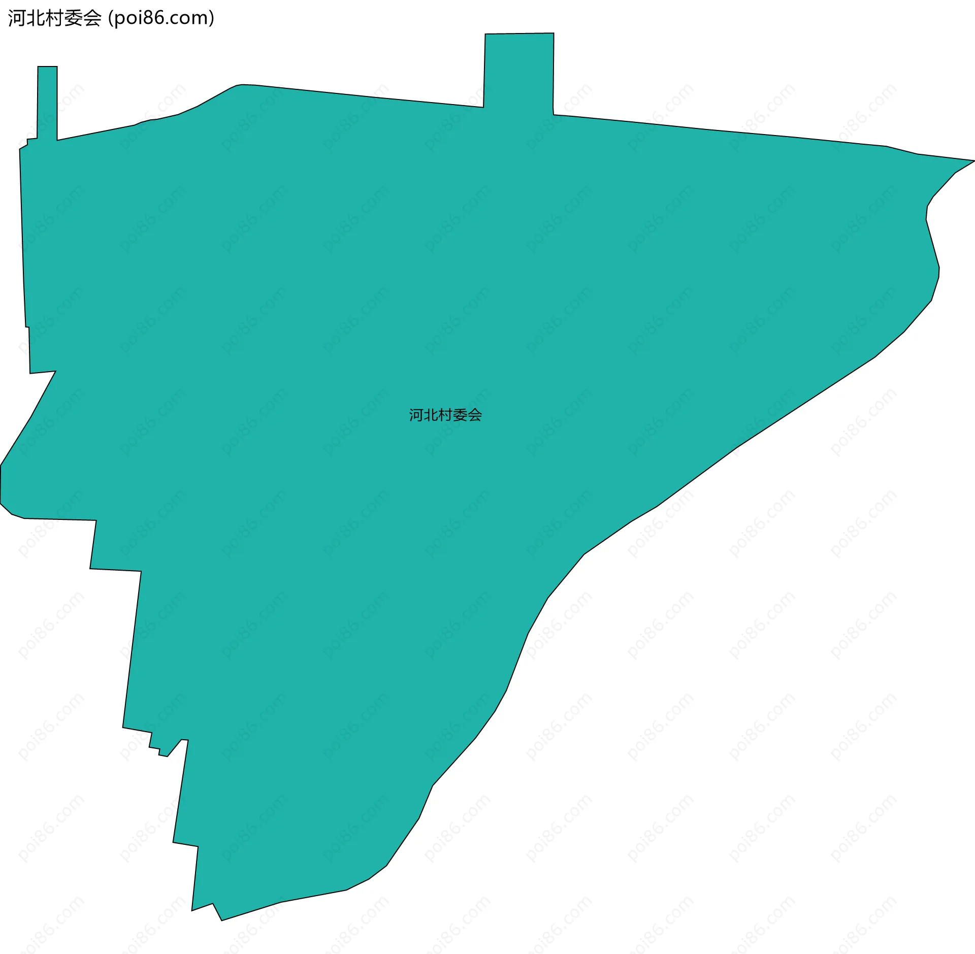 河北村委会边界地图
