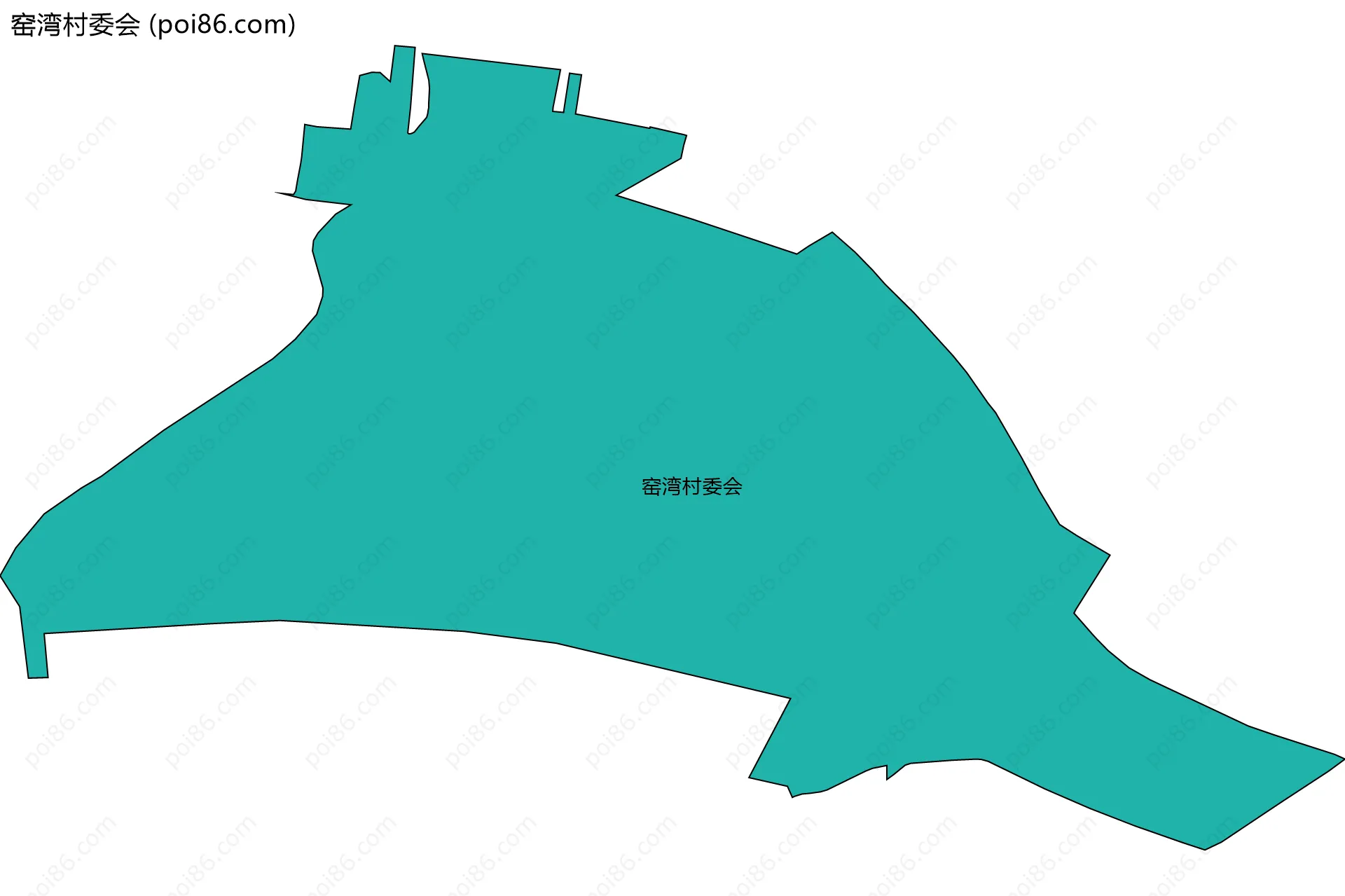 窑湾村委会边界地图