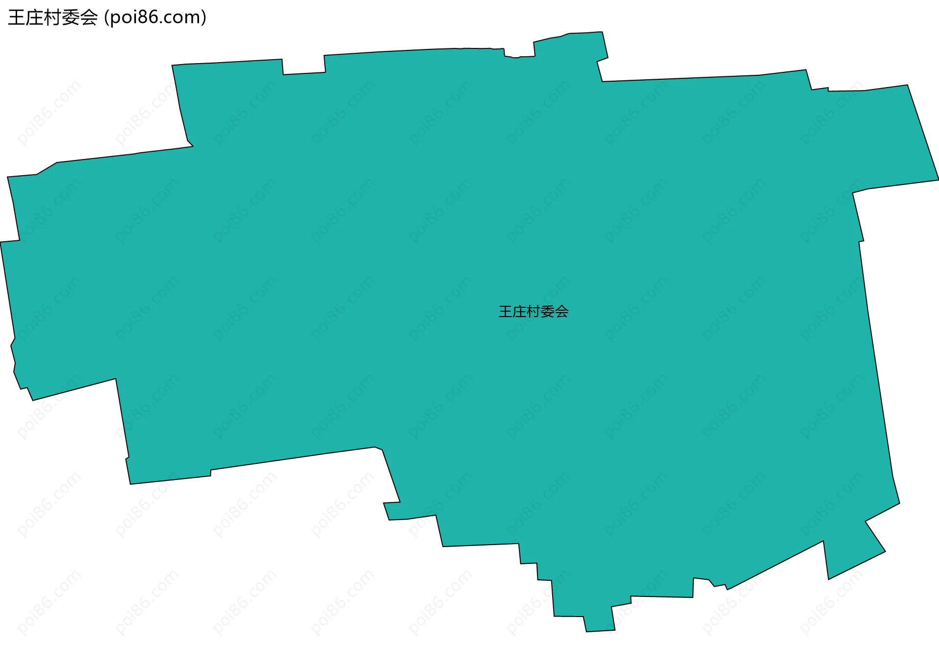 王庄村委会边界地图