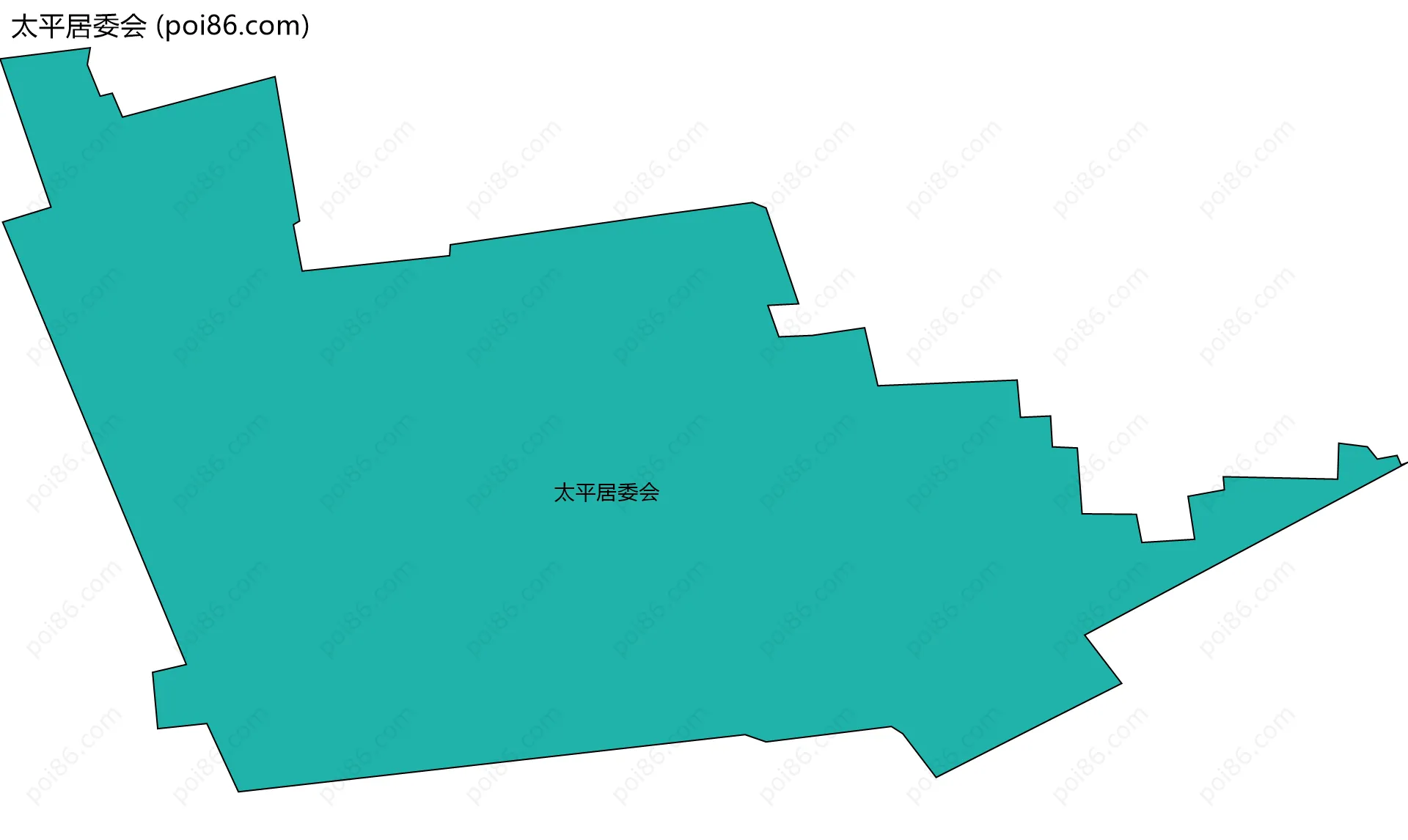 太平居委会边界地图