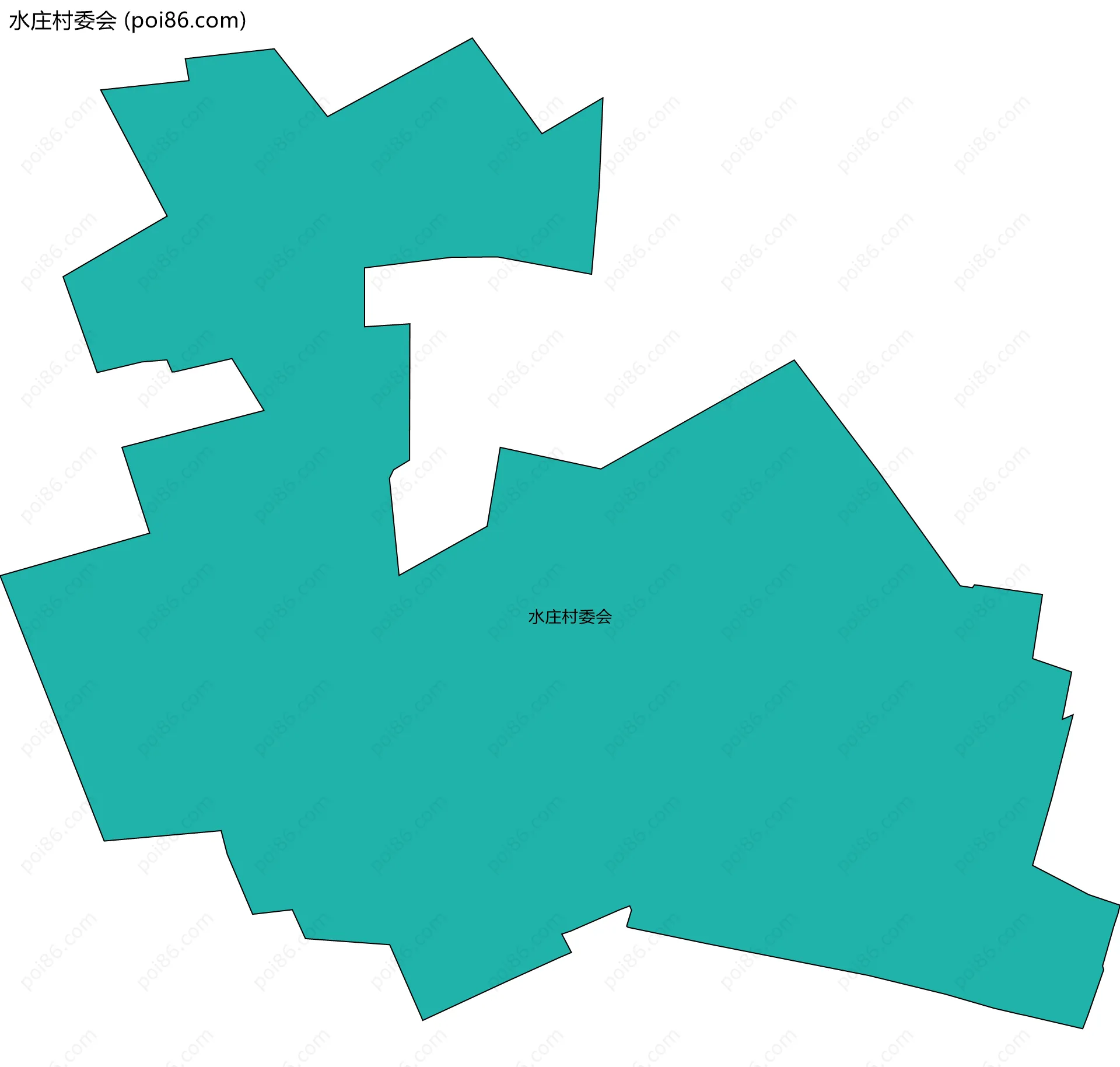 水庄村委会边界地图