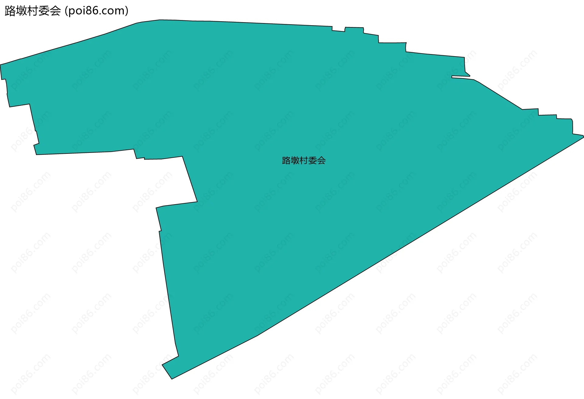 路墩村委会边界地图