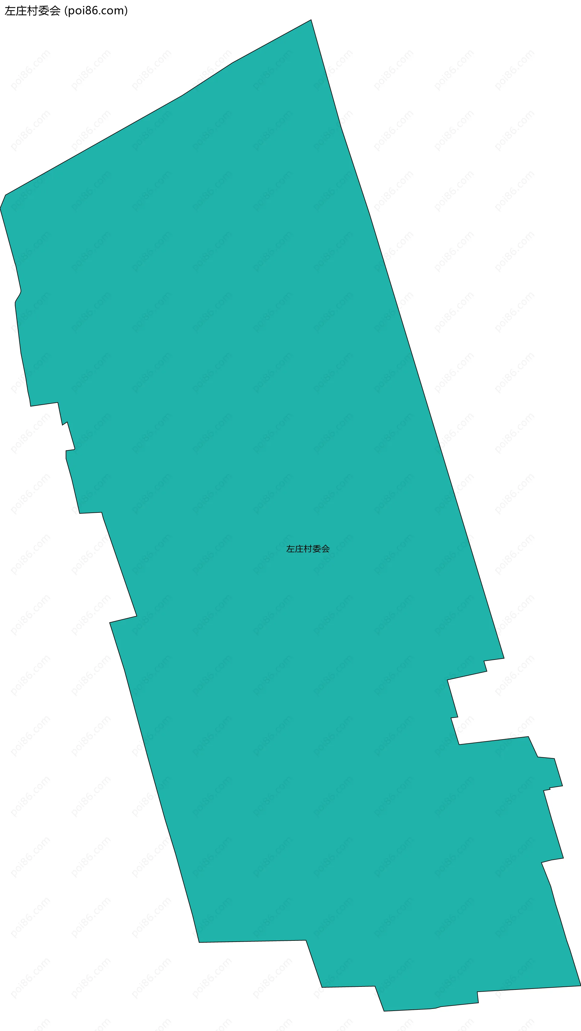 左庄村委会边界地图
