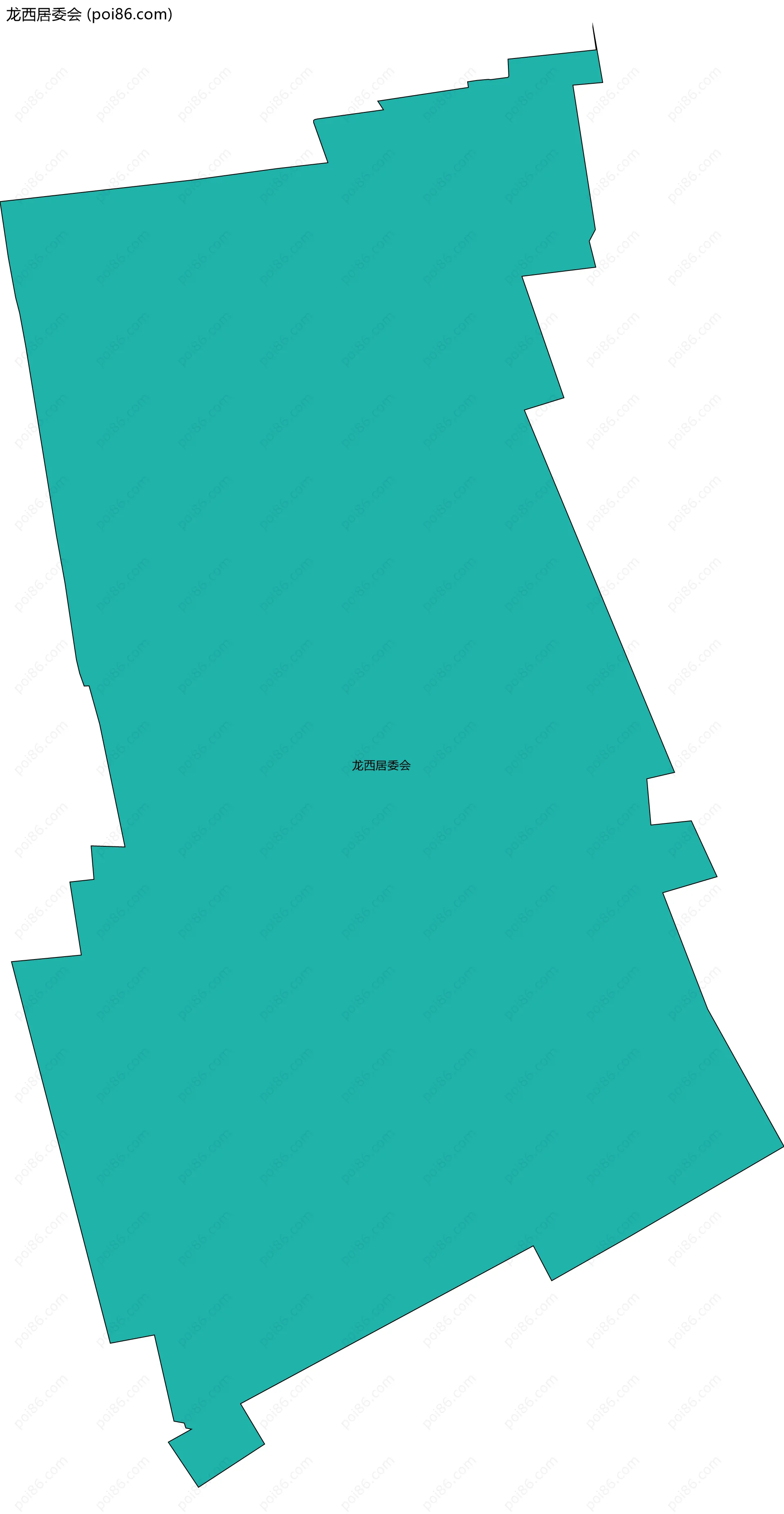龙西居委会边界地图