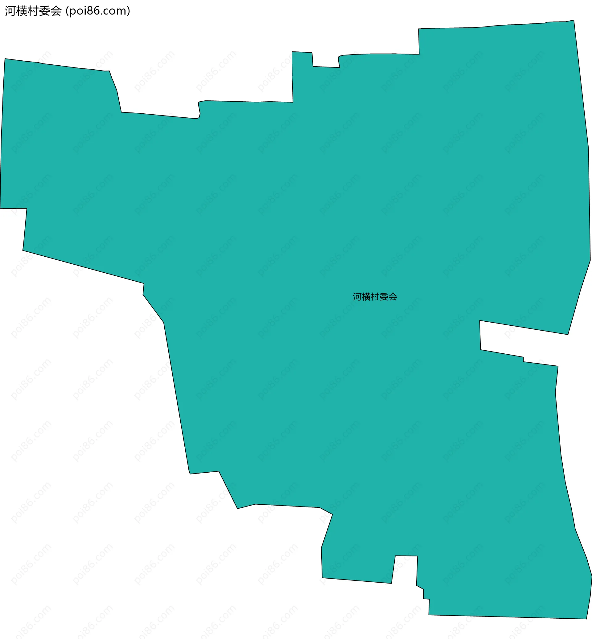 河横村委会边界地图