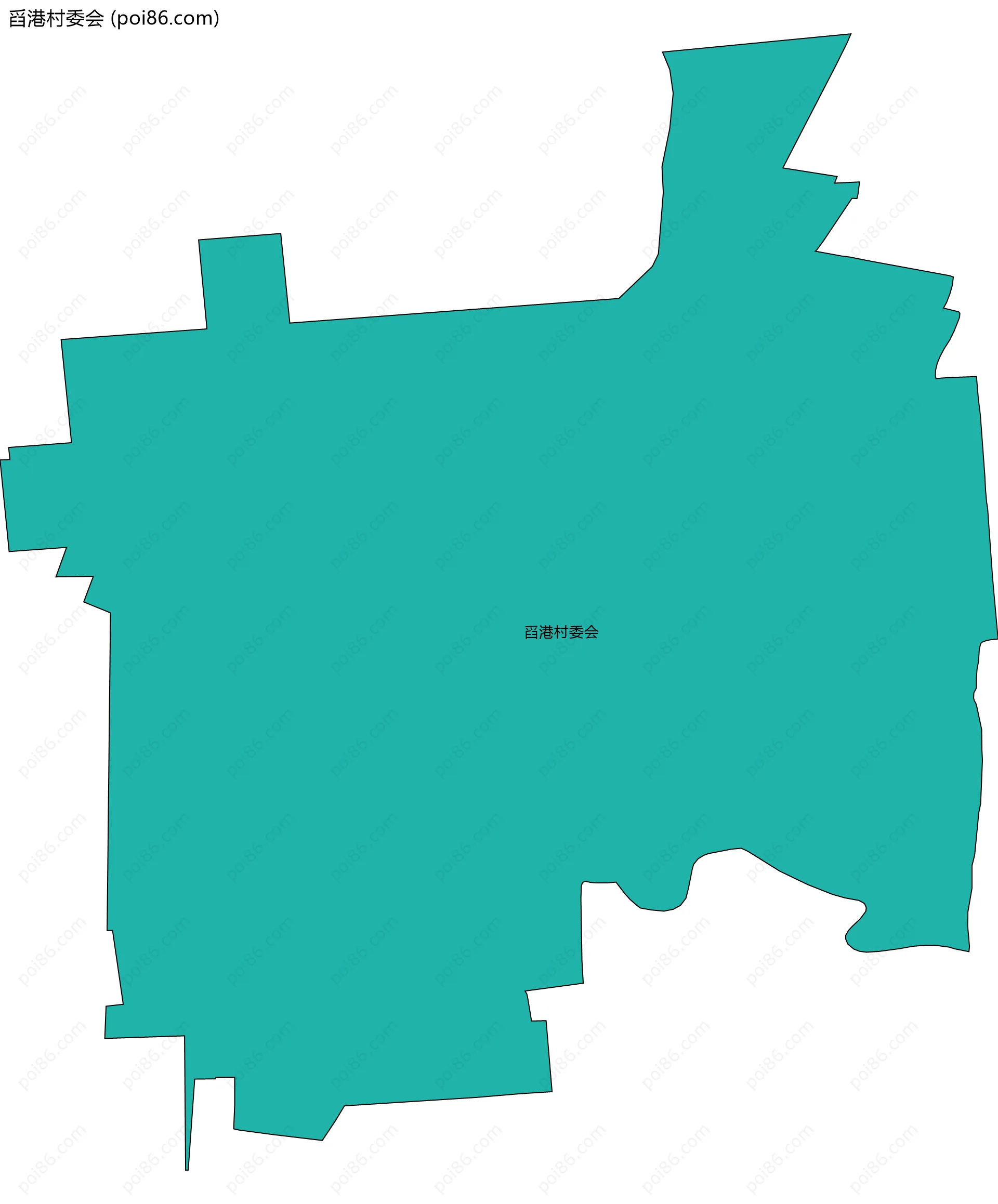 舀港村委会边界地图