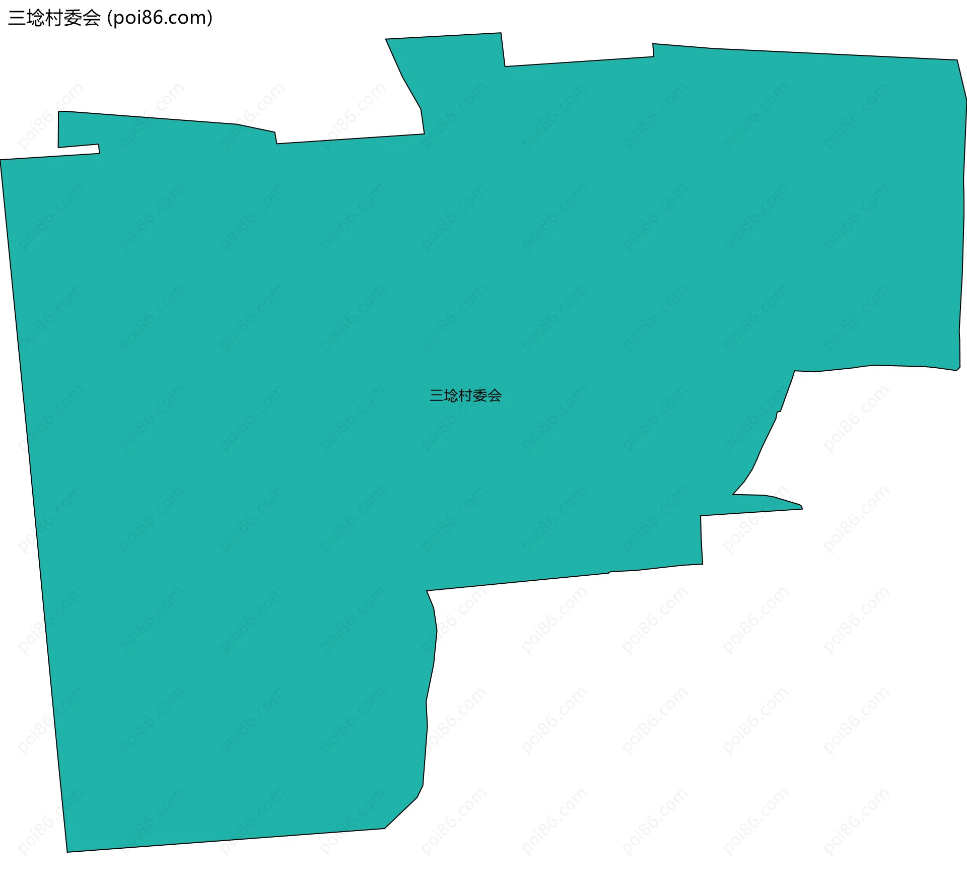 三埝村委会边界地图
