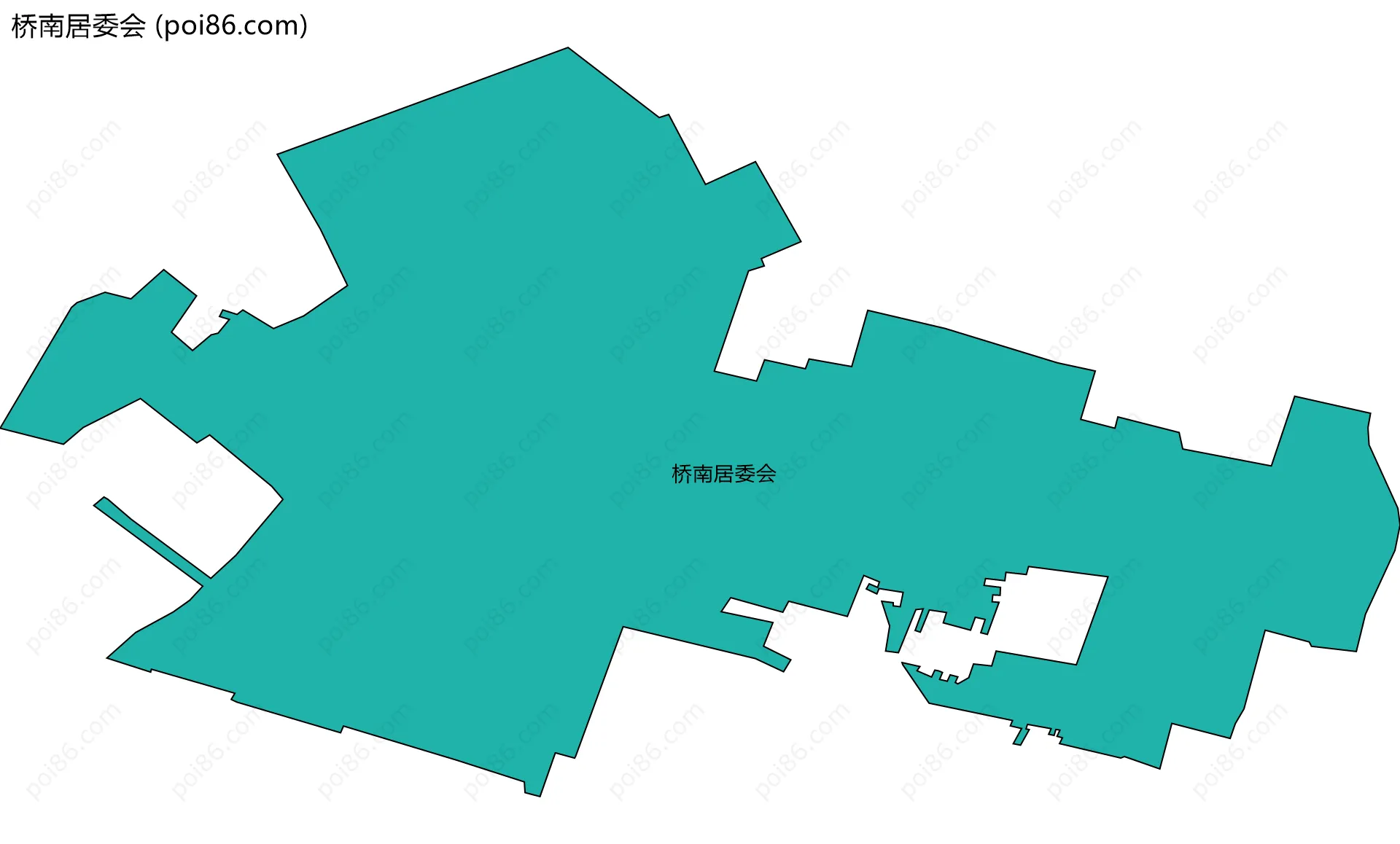 桥南居委会边界地图