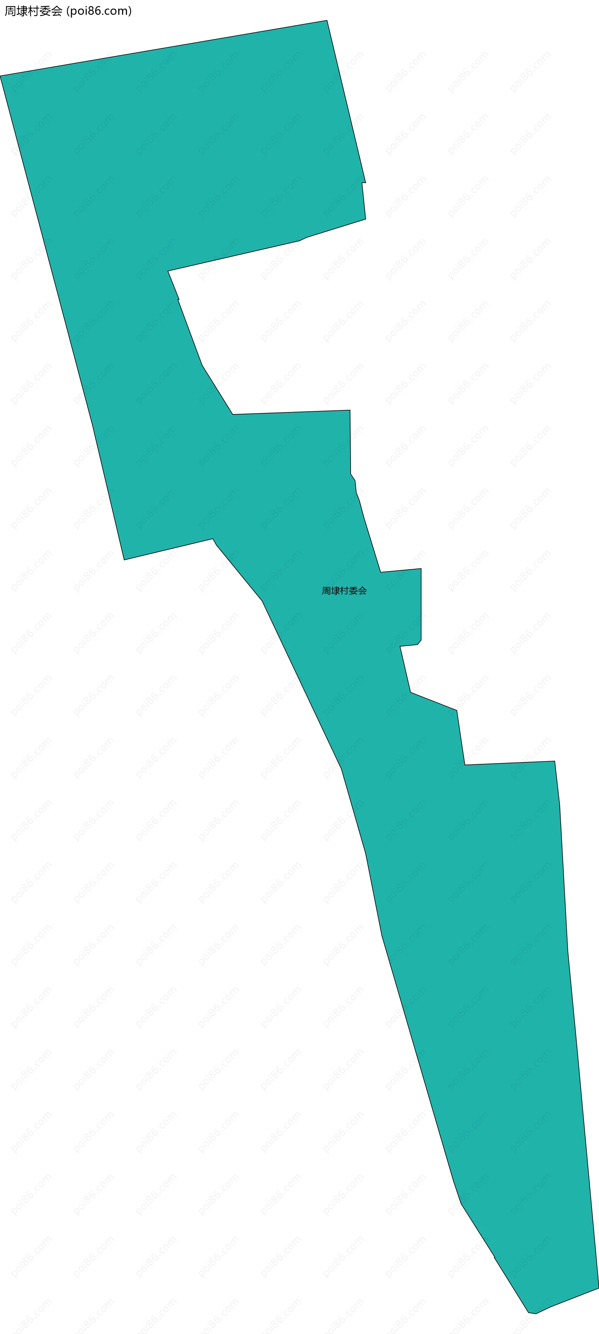 周埭村委会边界地图