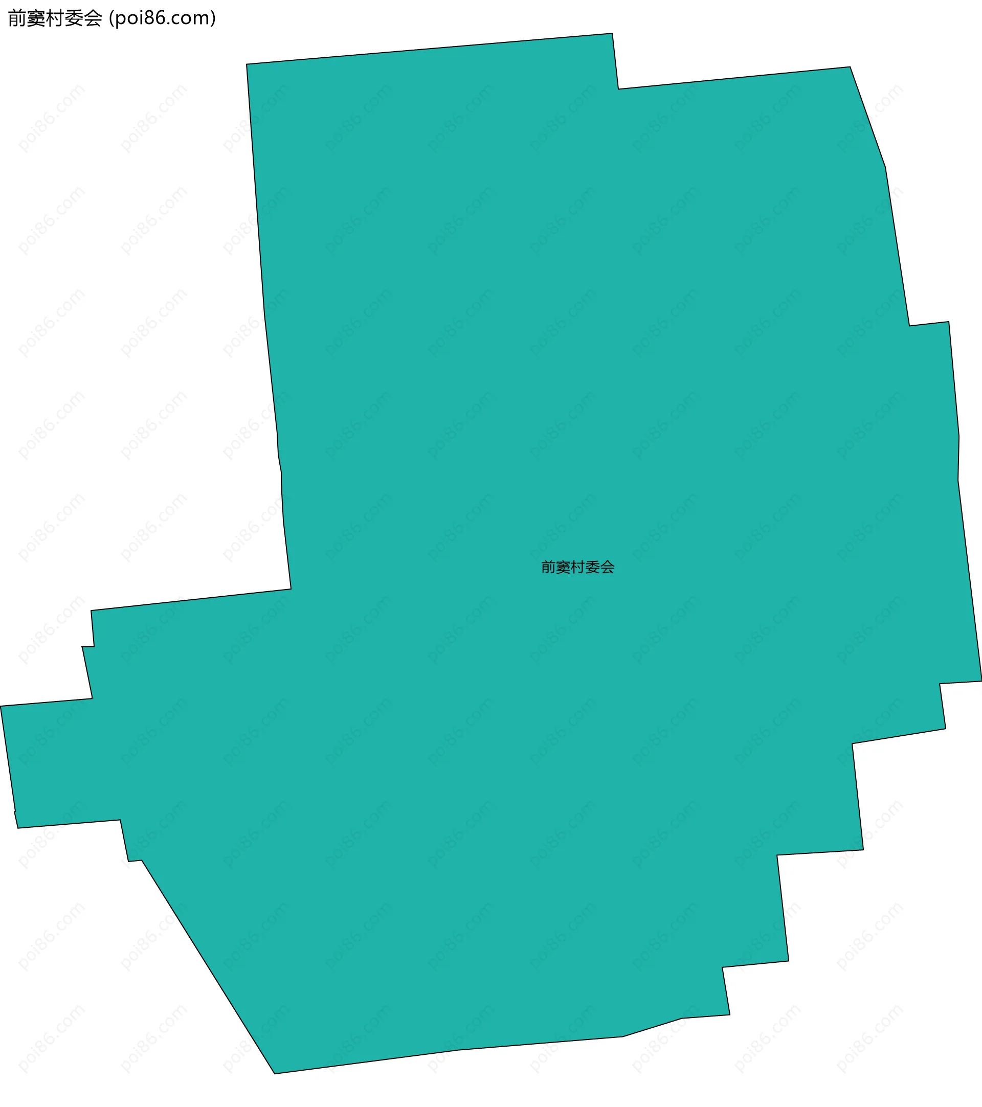 前窦村委会边界地图