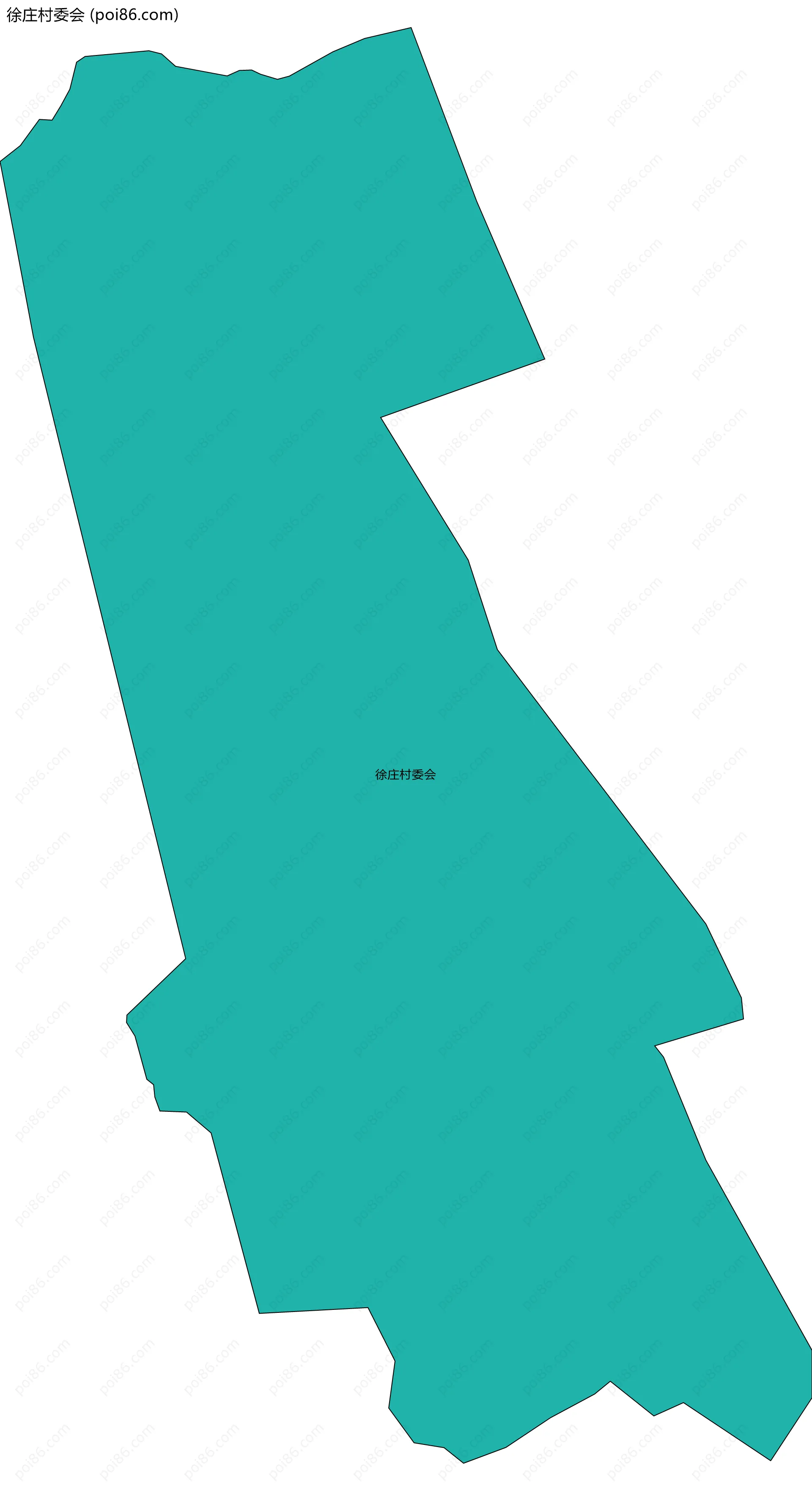 徐庄村委会边界地图