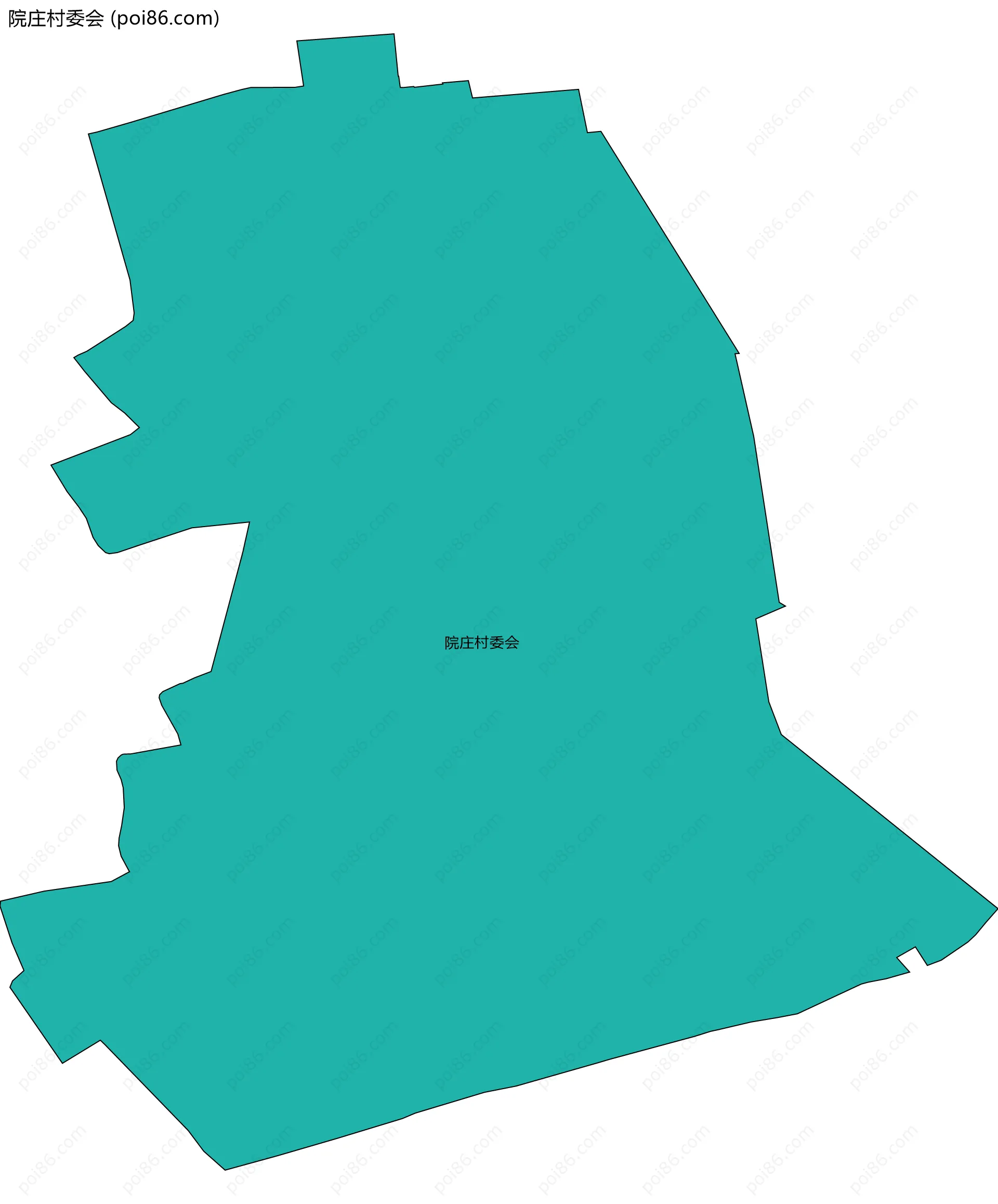 院庄村委会边界地图