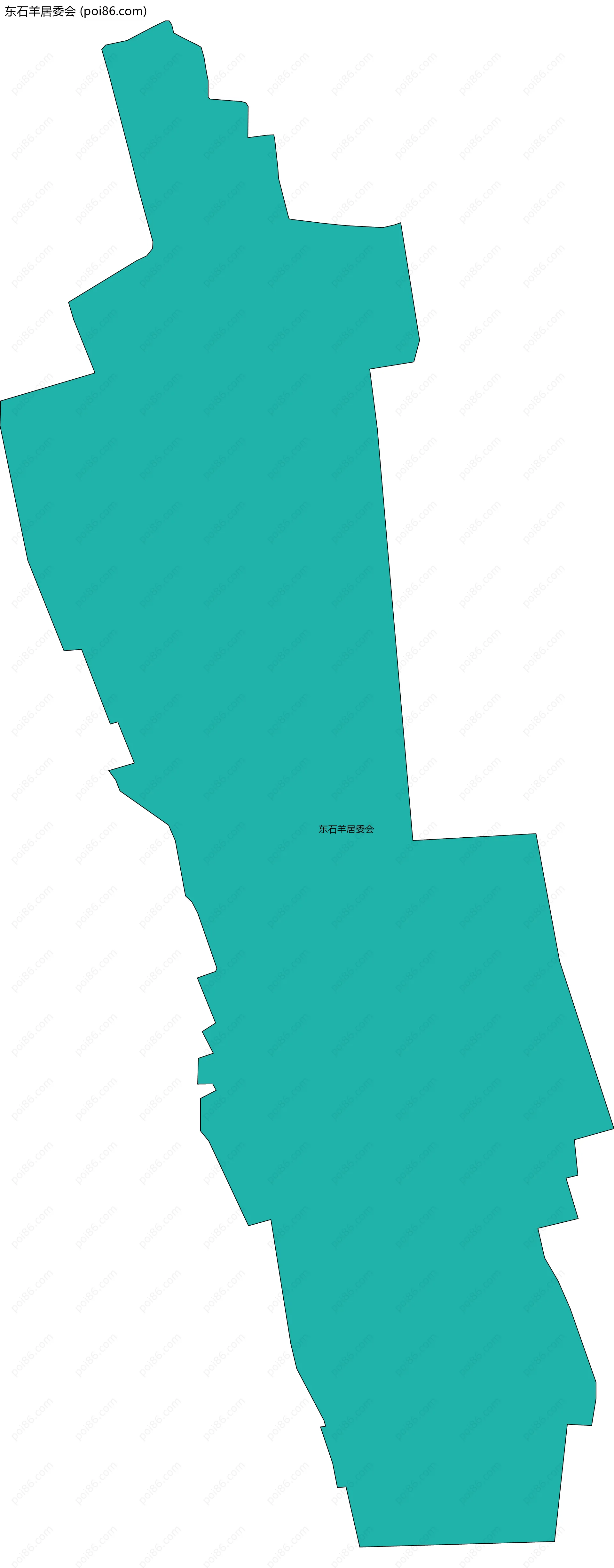东石羊居委会边界地图