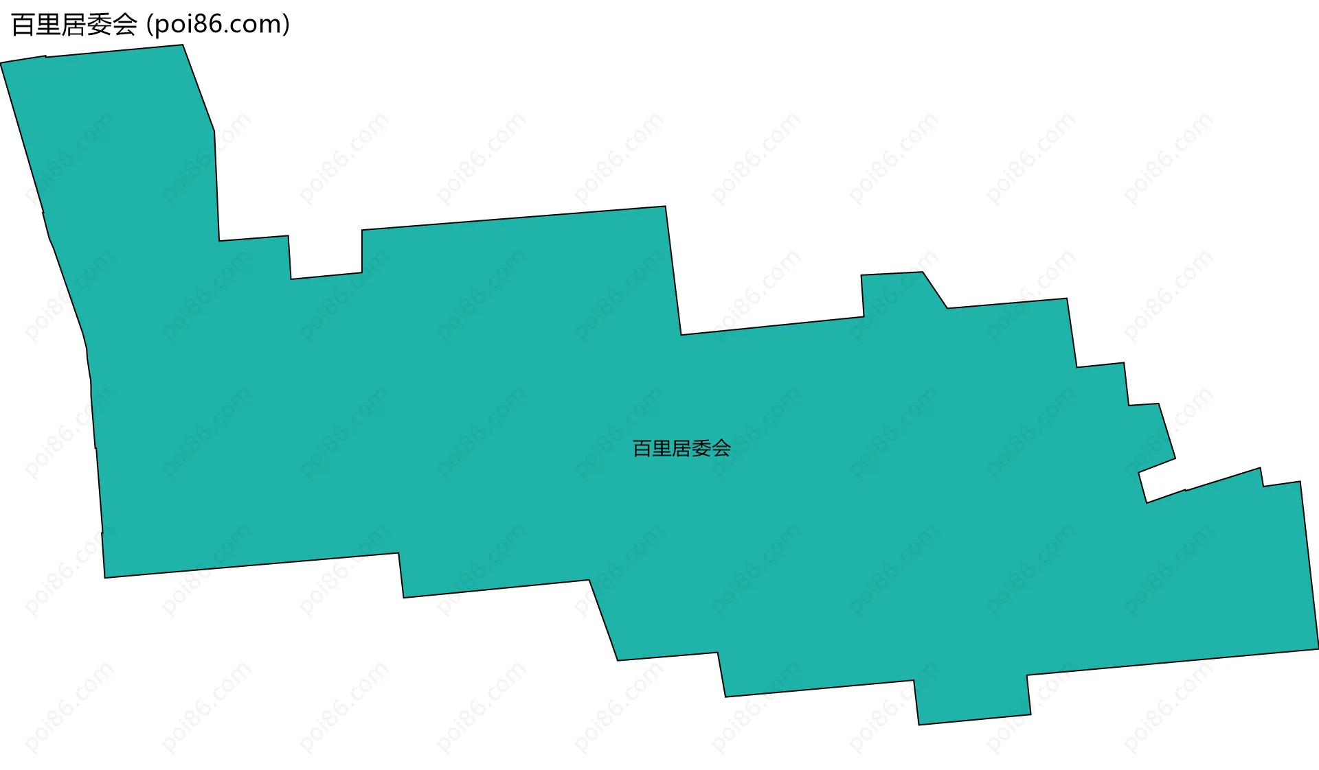 百里居委会边界地图