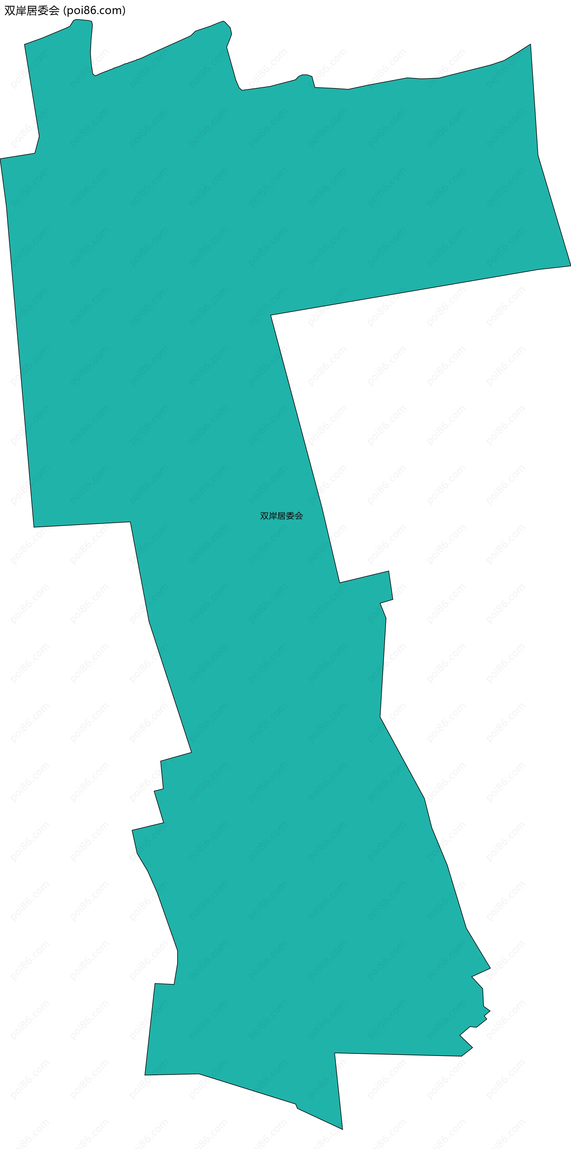 双岸居委会边界地图