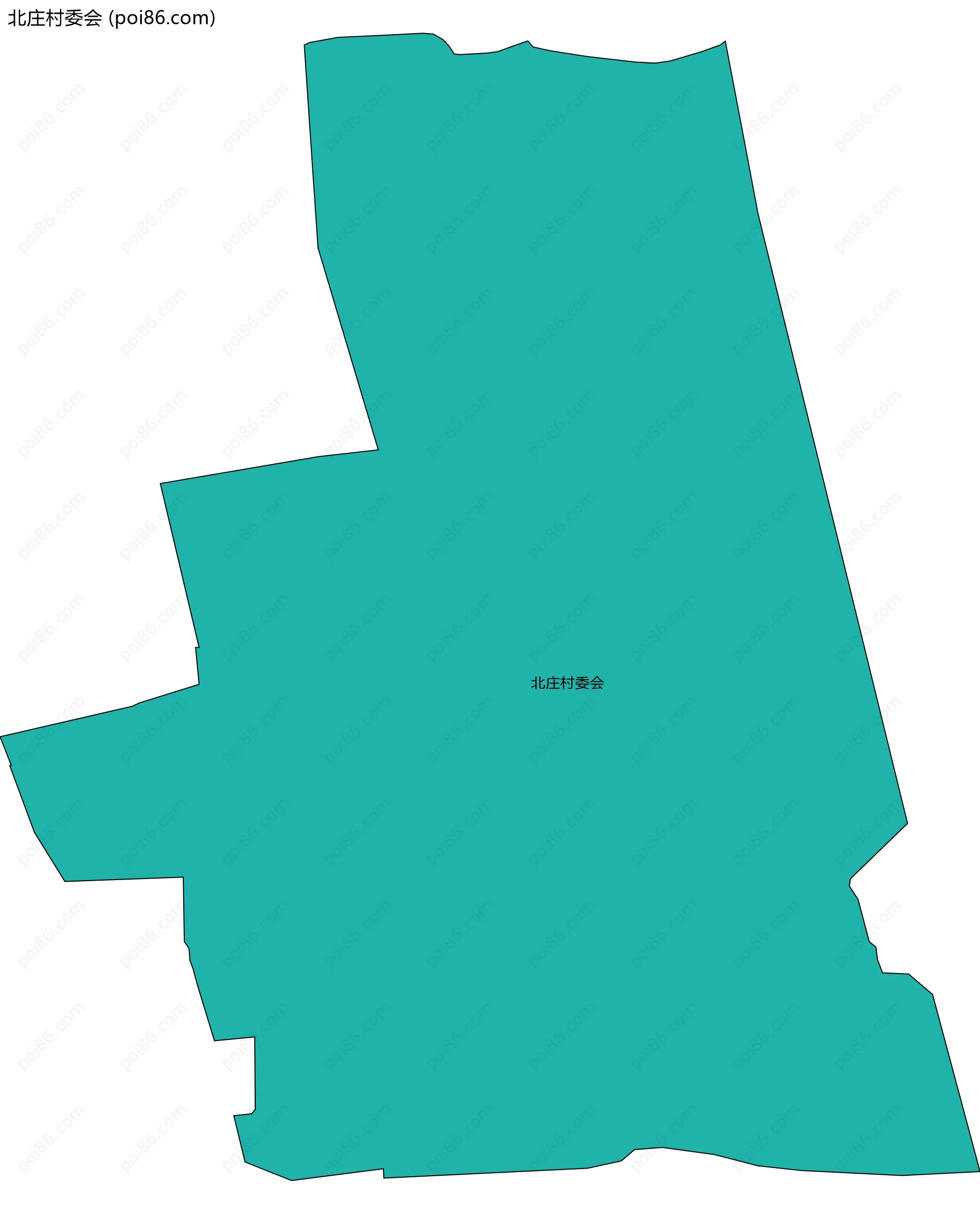 北庄村委会边界地图