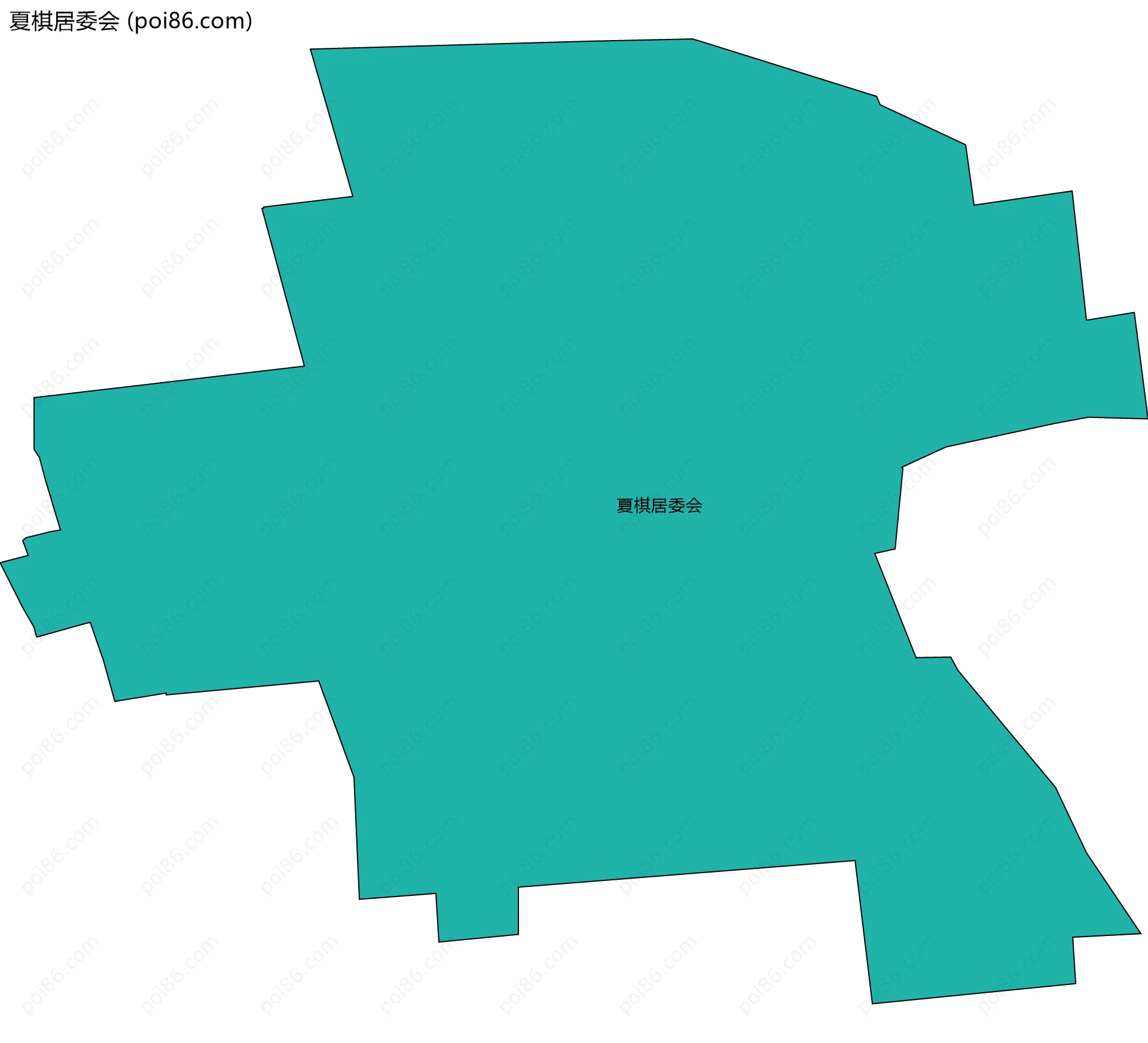 夏棋居委会边界地图