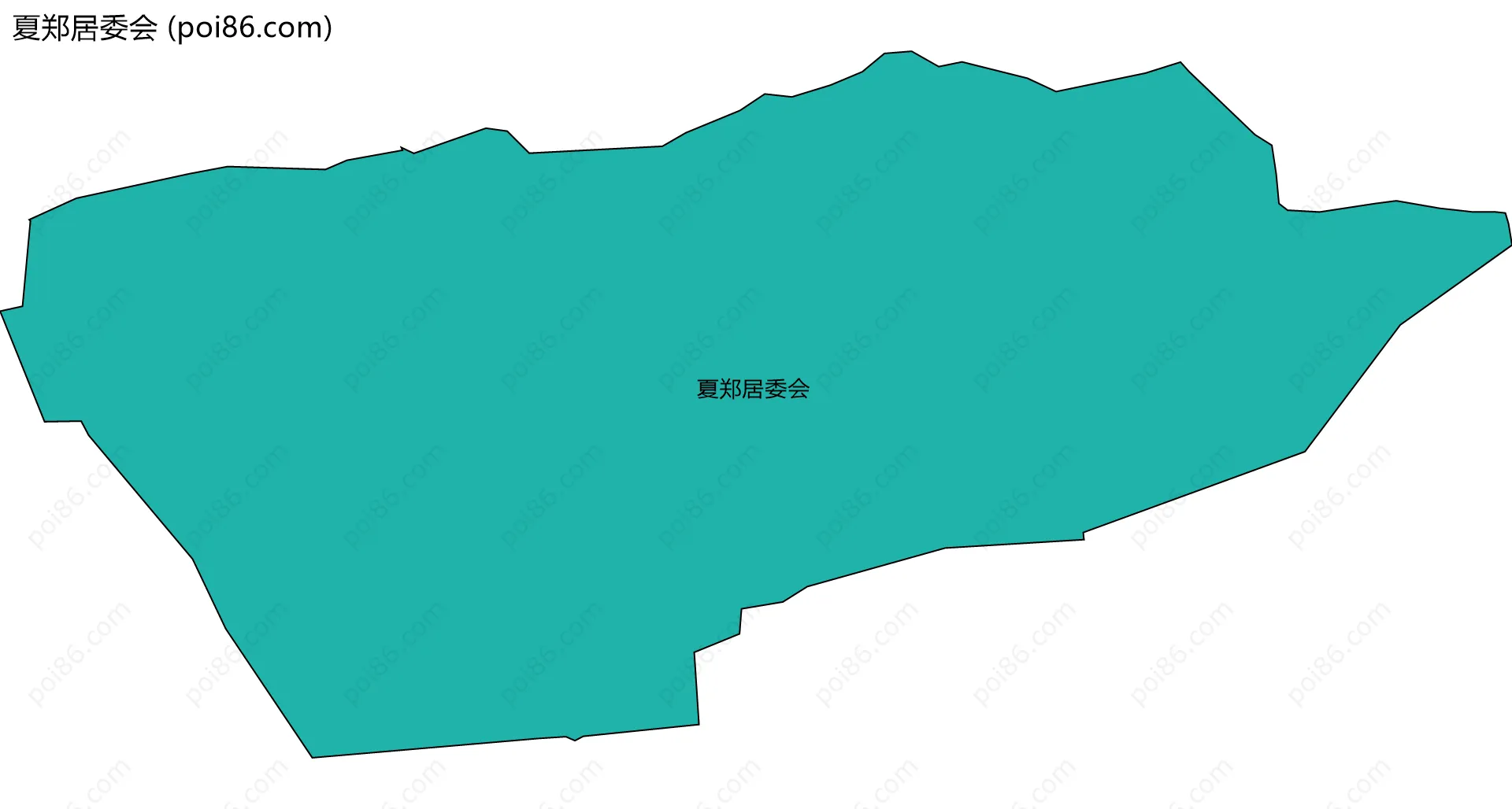 夏郑居委会边界地图