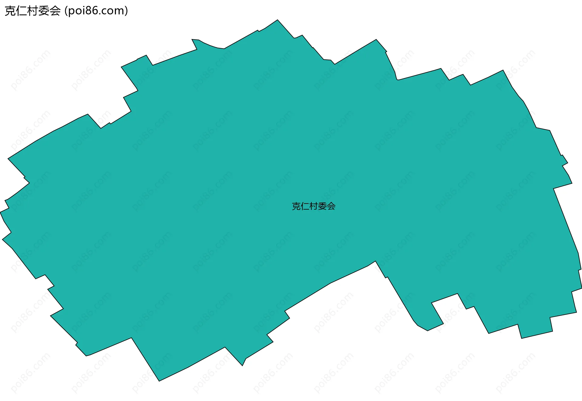 克仁村委会边界地图