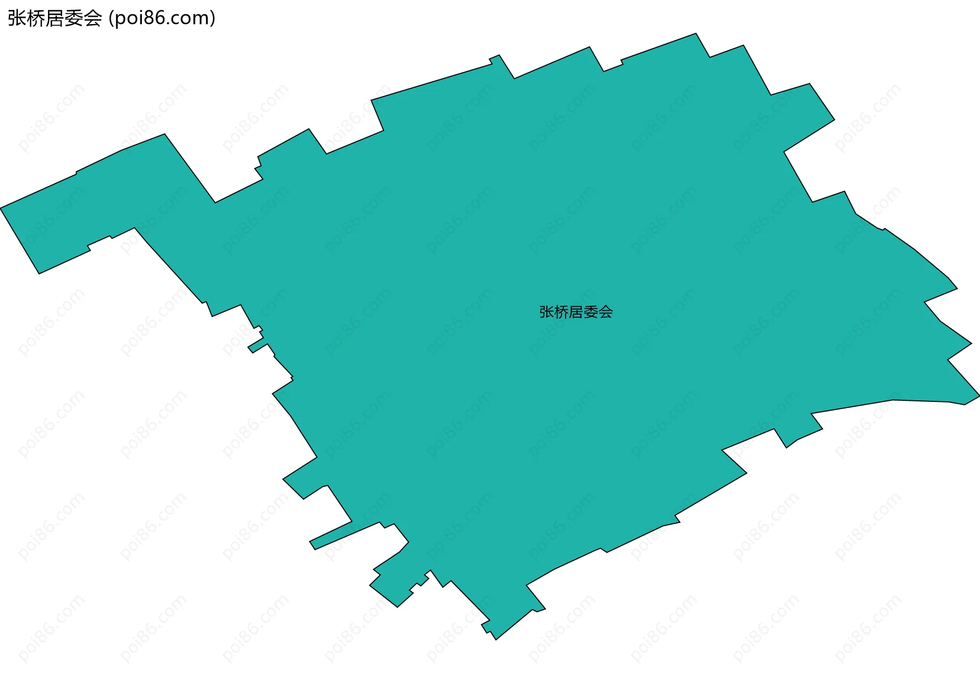 张桥居委会边界地图