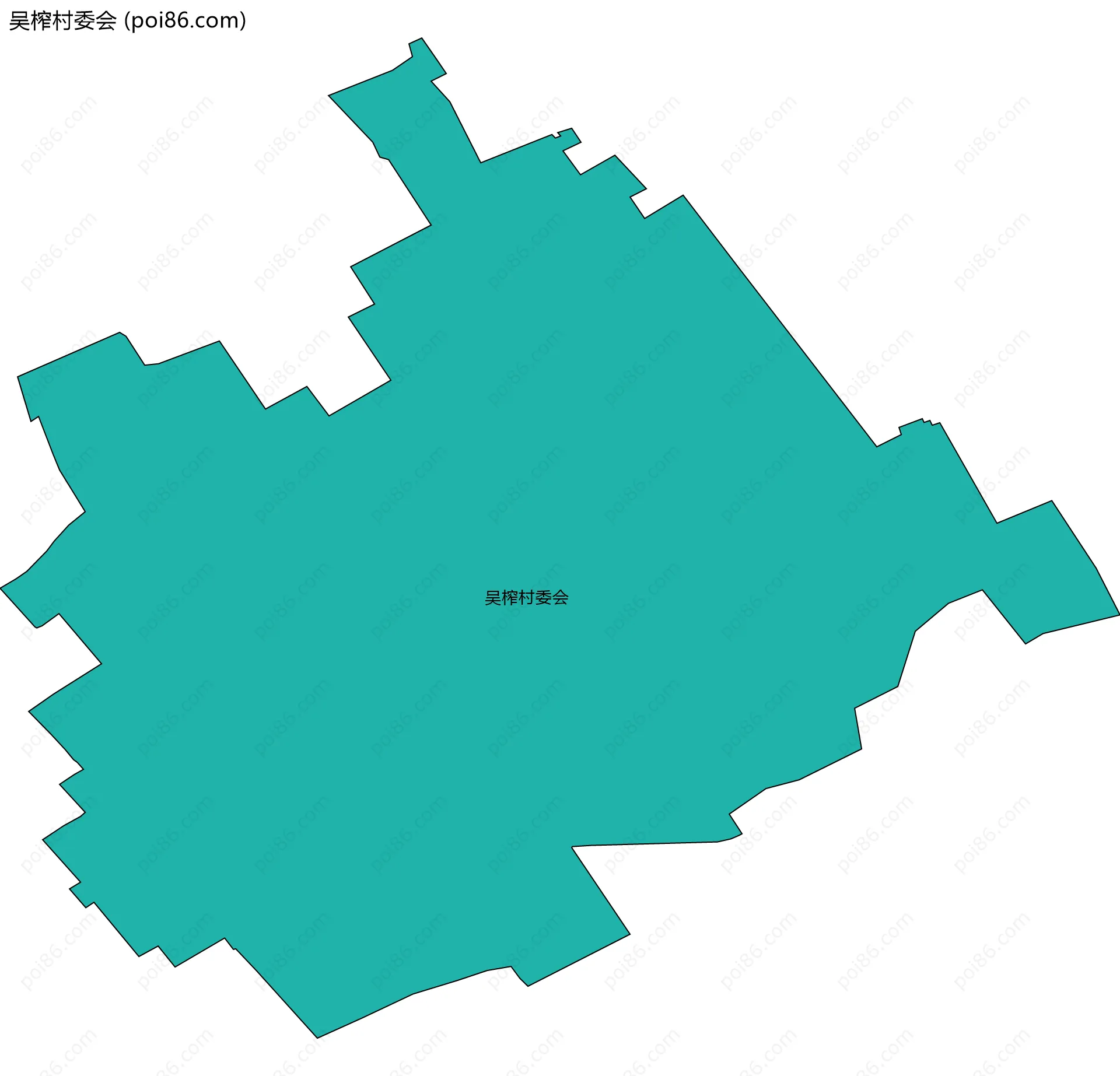 吴榨村委会边界地图