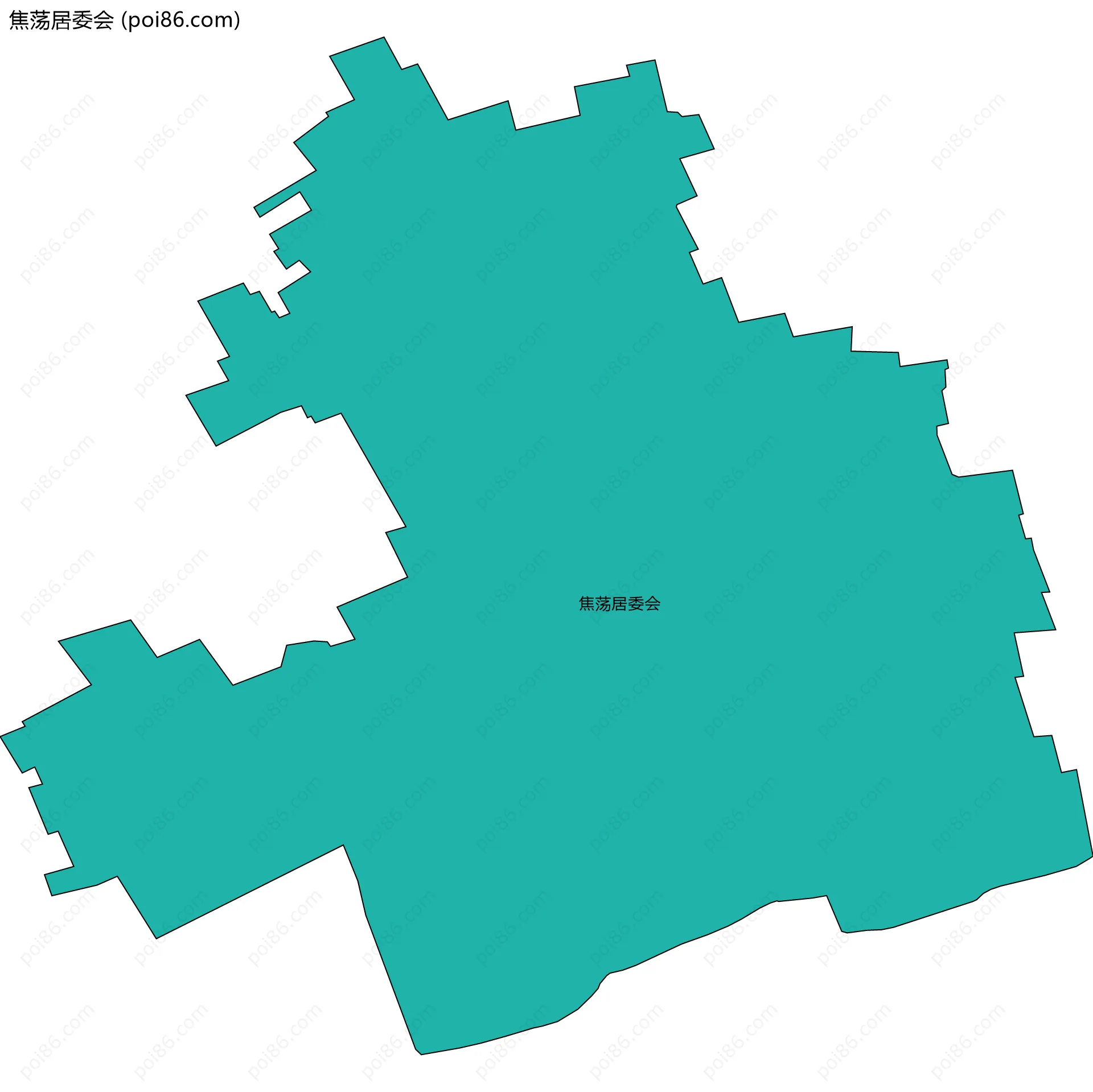 焦荡居委会边界地图