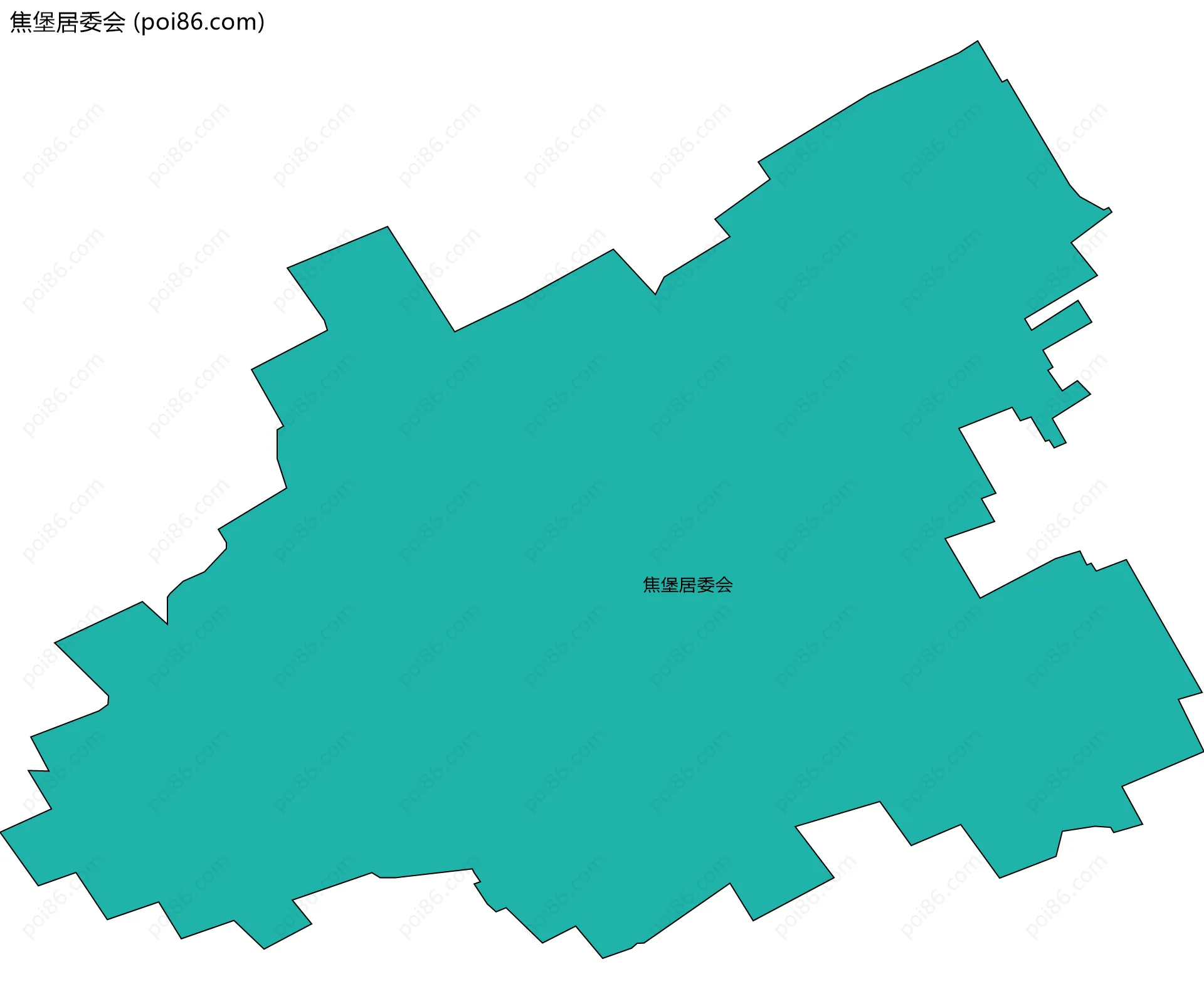 焦堡居委会边界地图