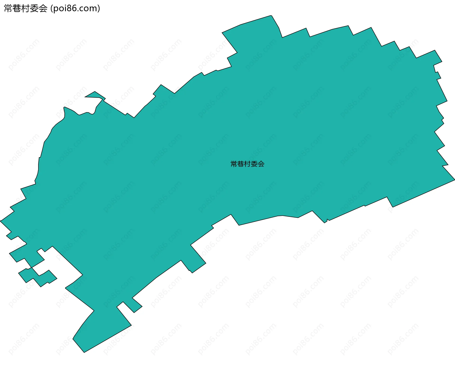 常巷村委会边界地图