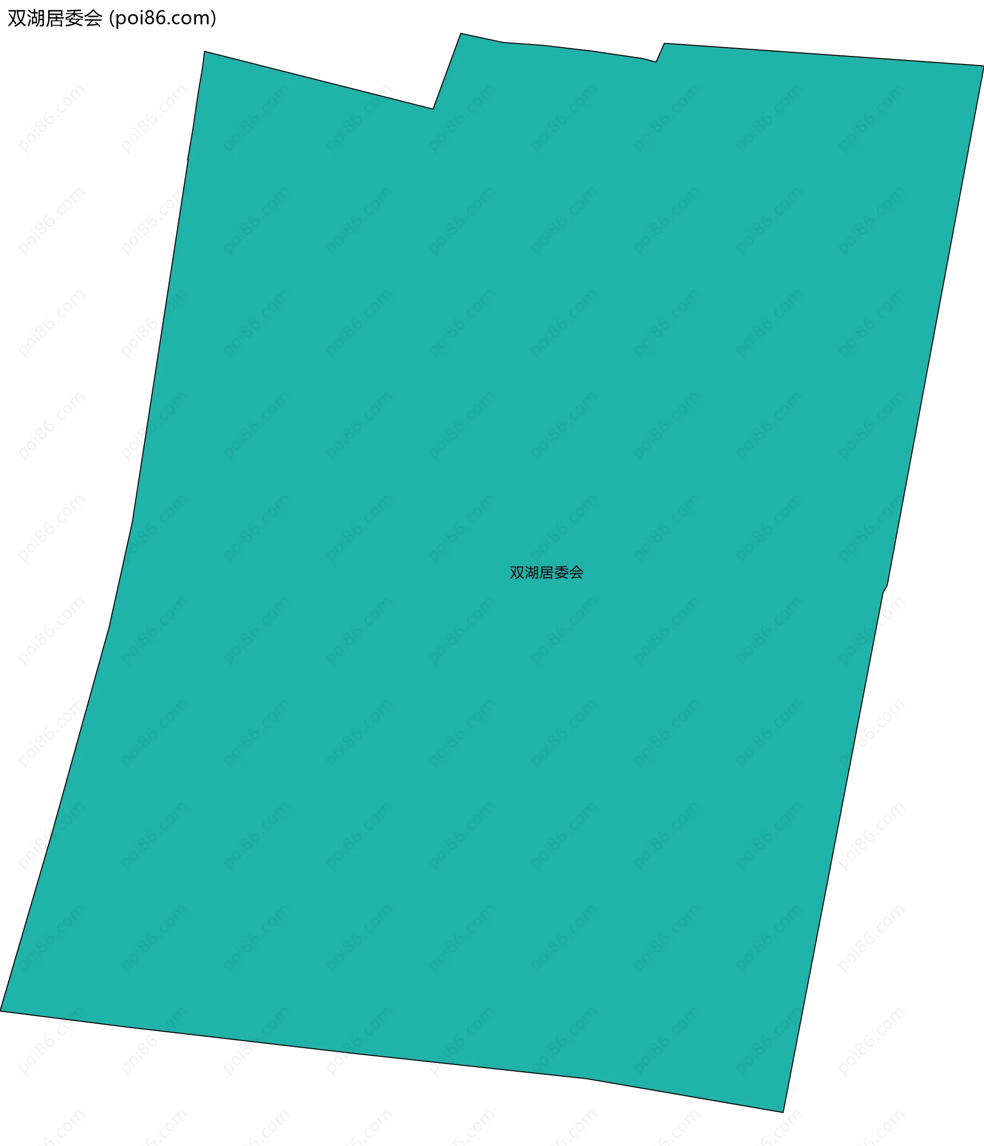 双湖居委会边界地图