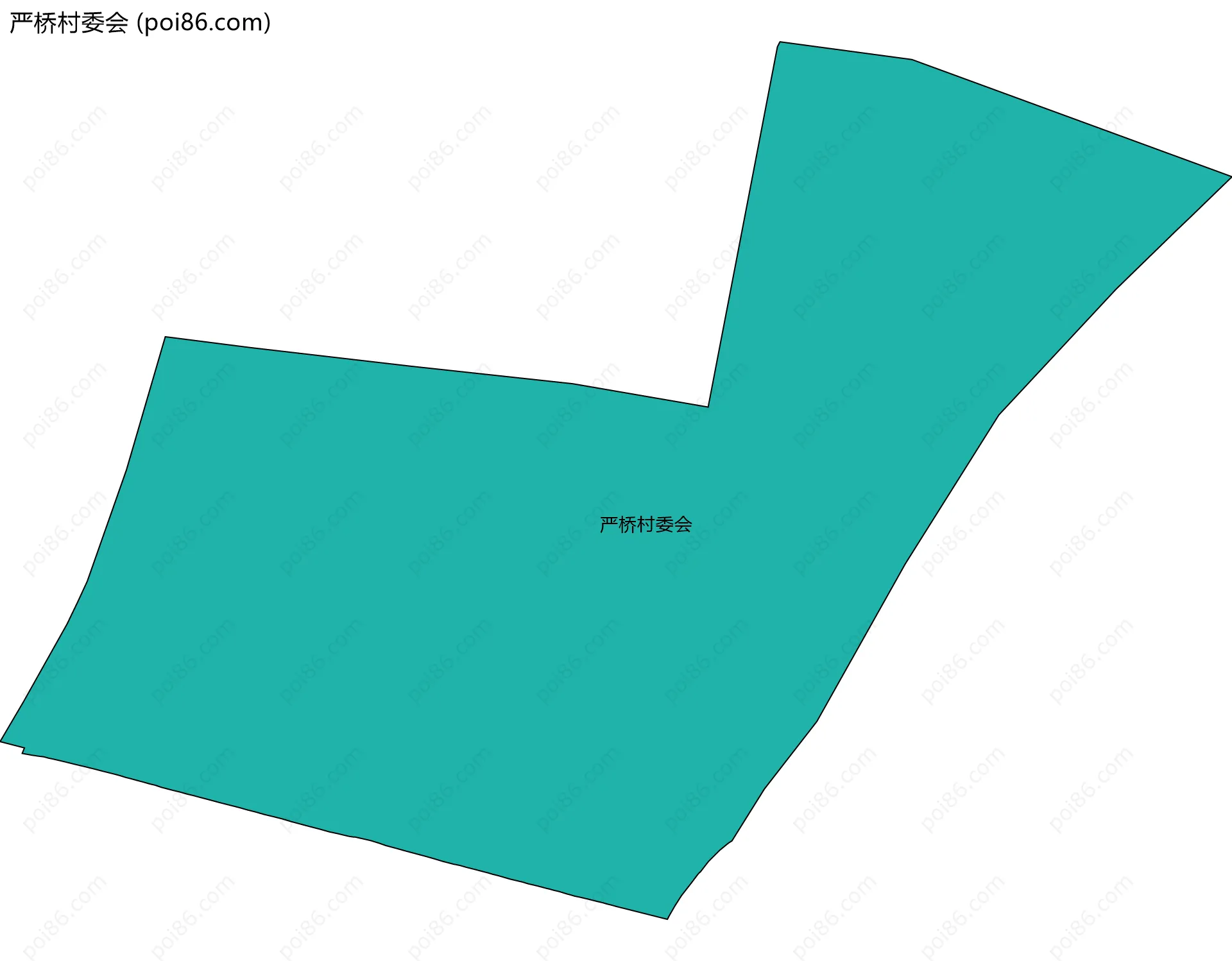 严桥村委会边界地图