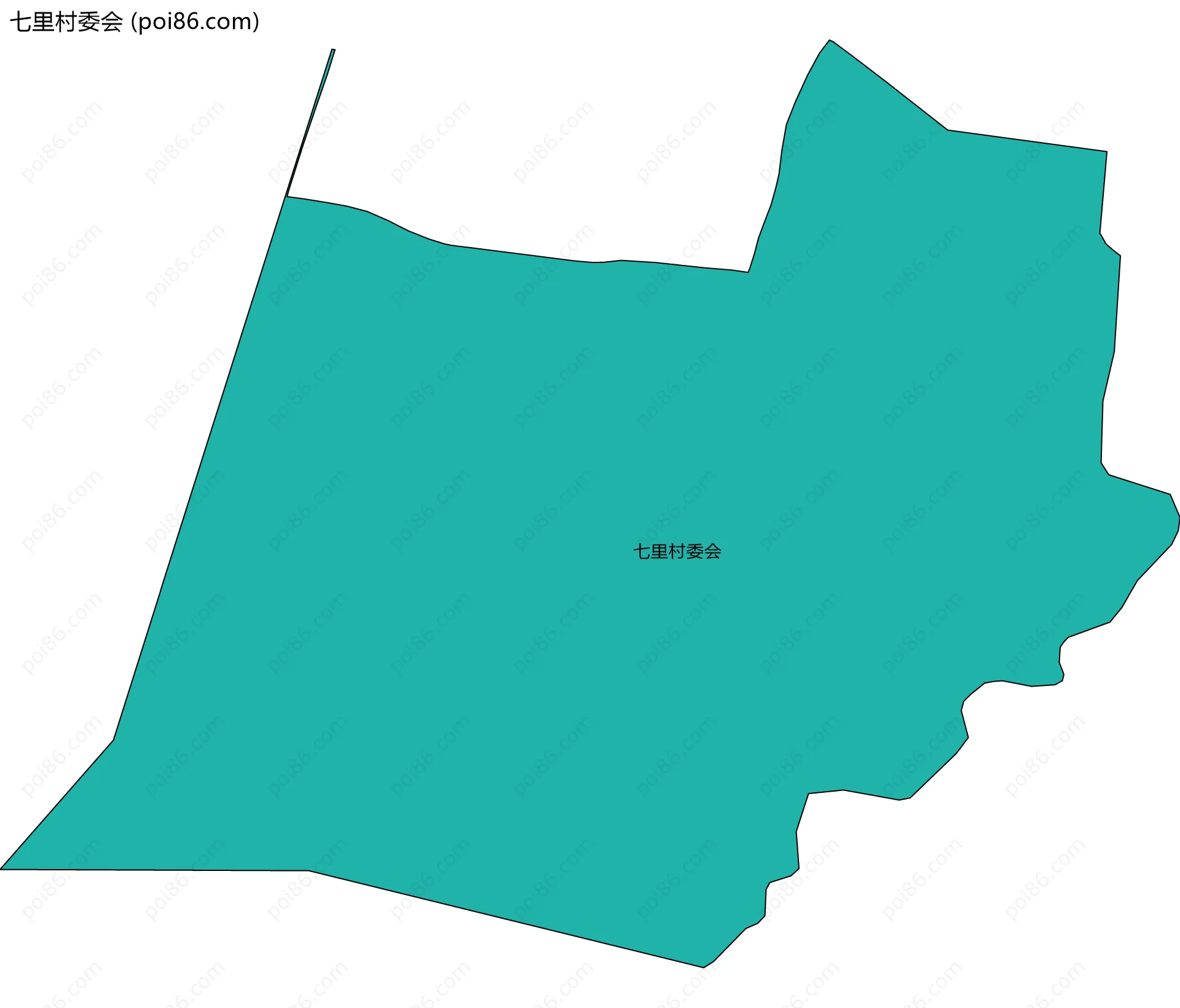七里村委会边界地图