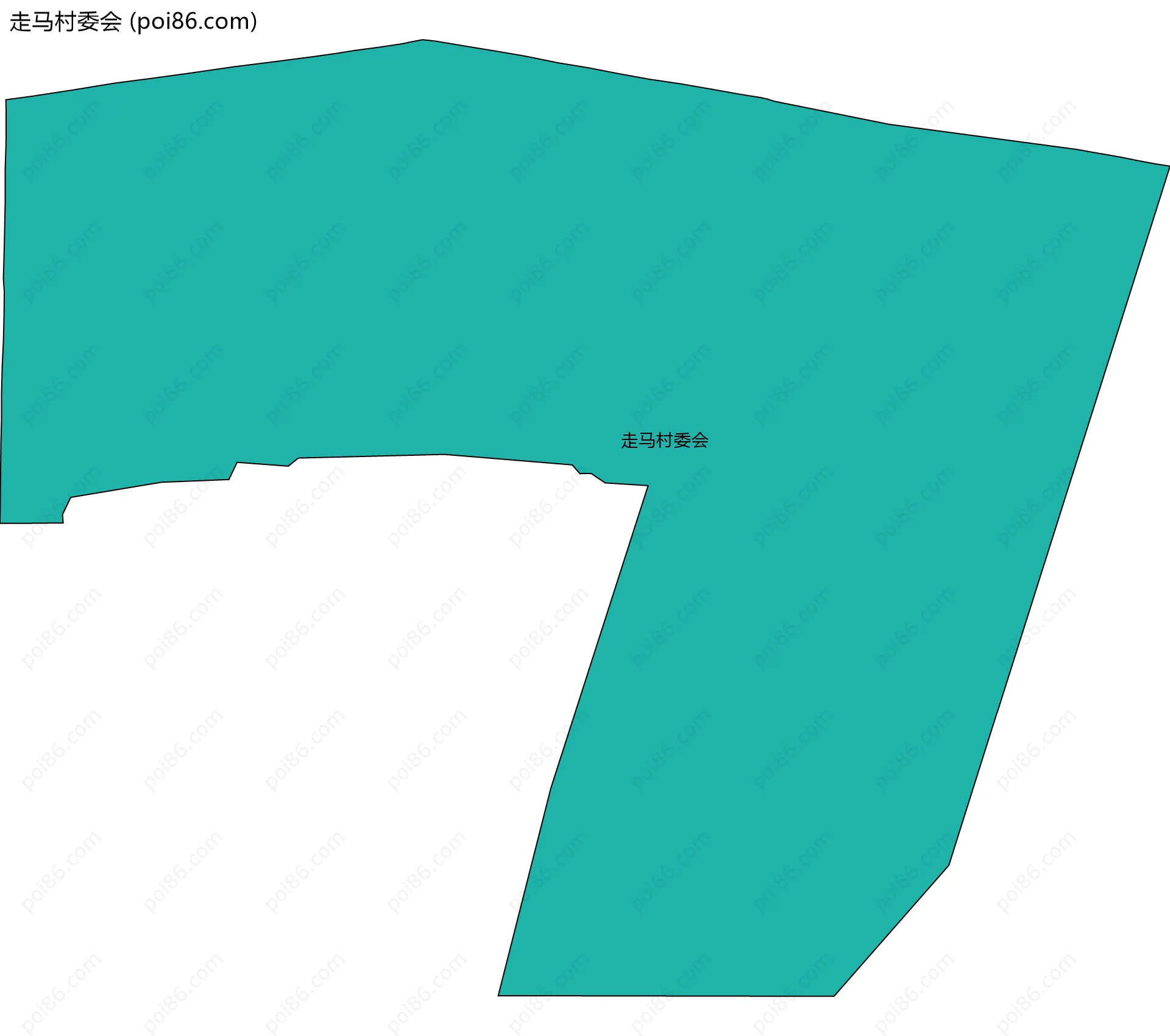 走马村委会边界地图