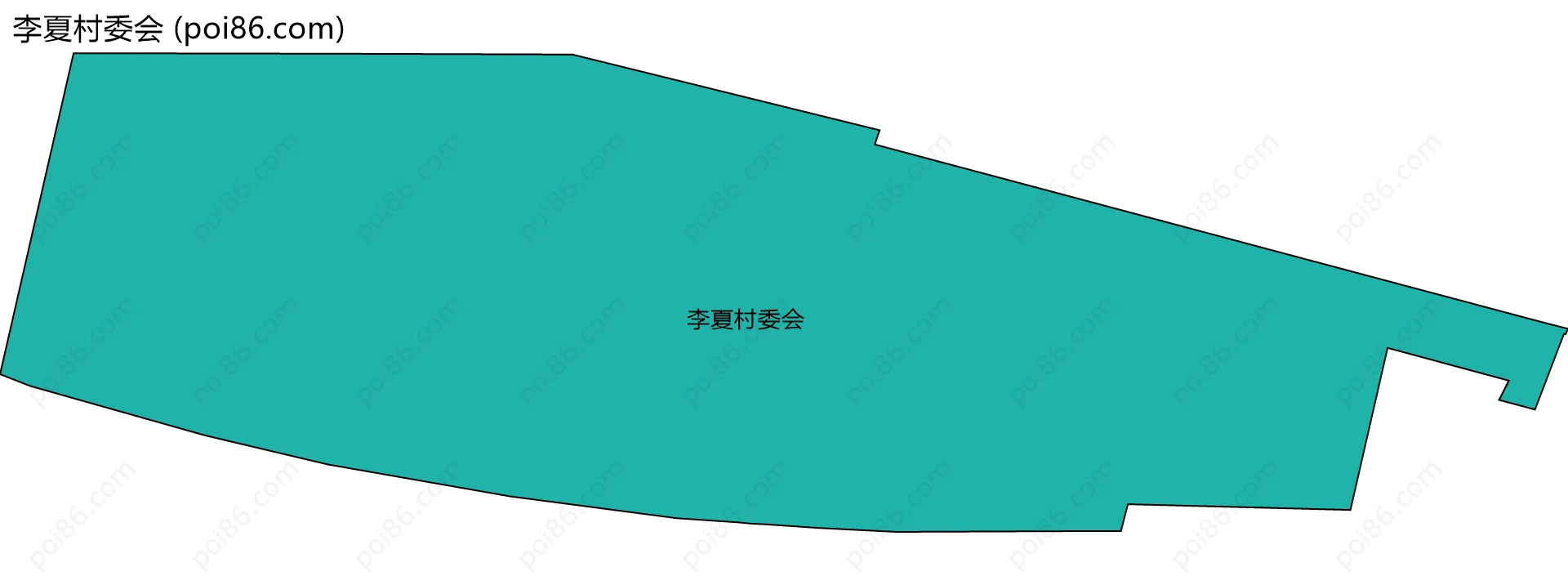 李夏村委会边界地图