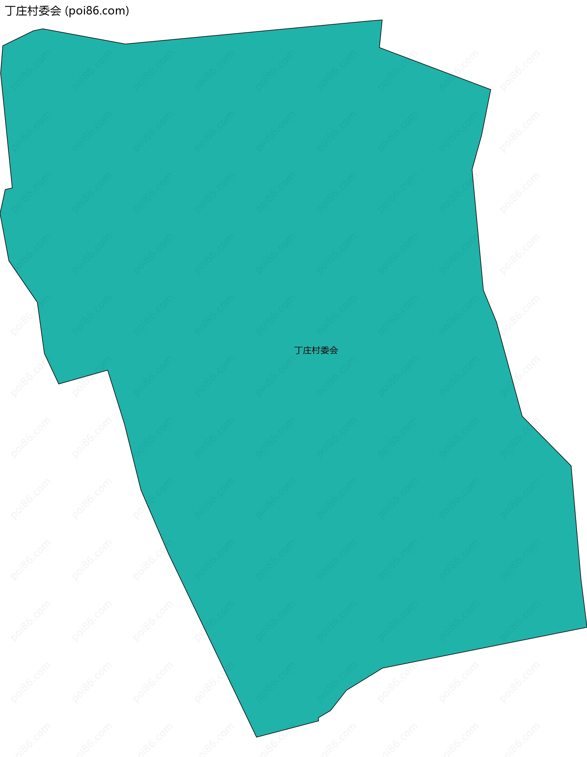 丁庄村委会边界地图