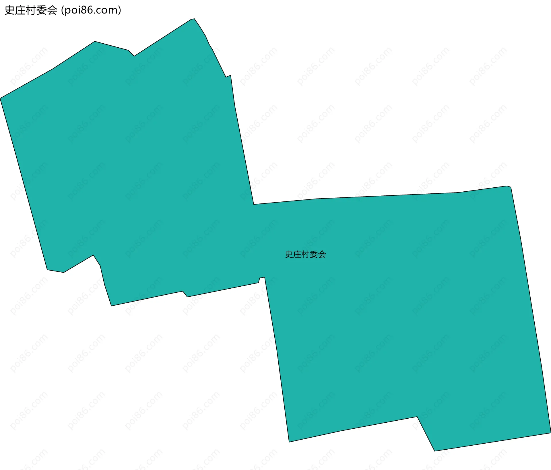 史庄村委会边界地图
