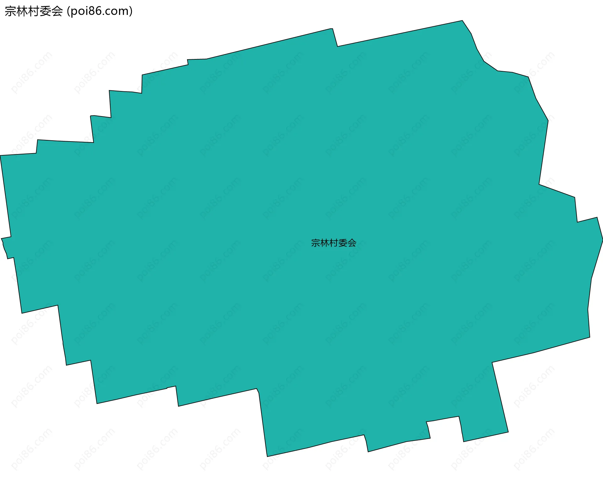 宗林村委会边界地图
