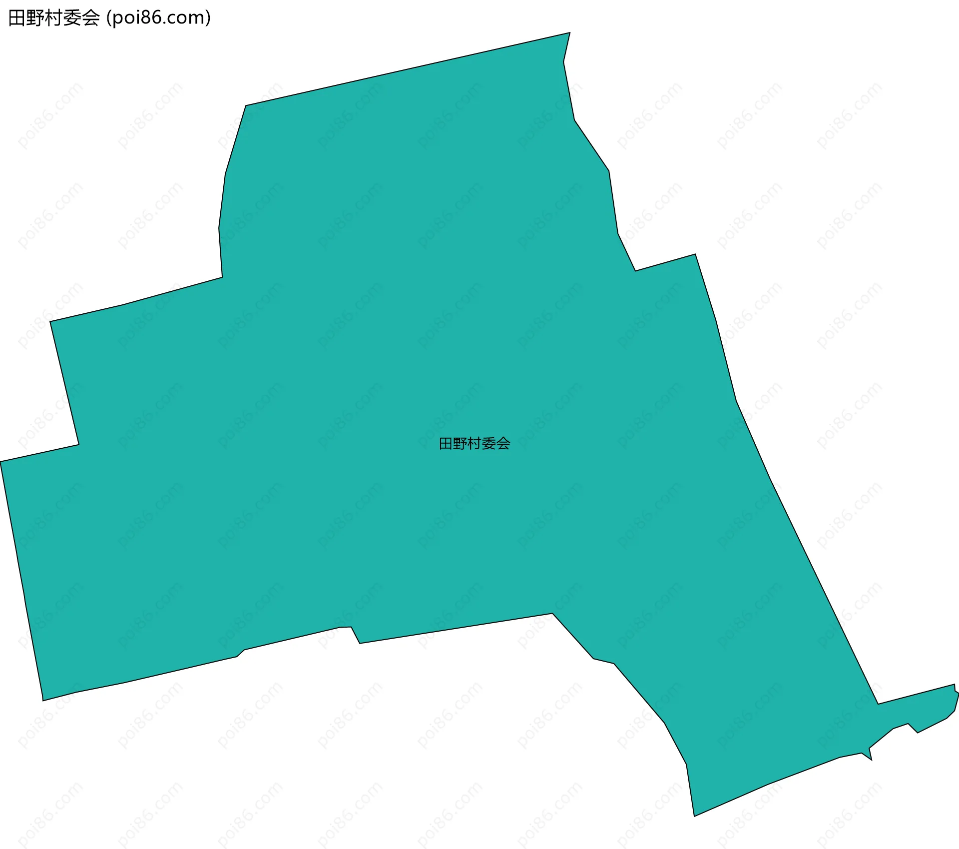 田野村委会边界地图