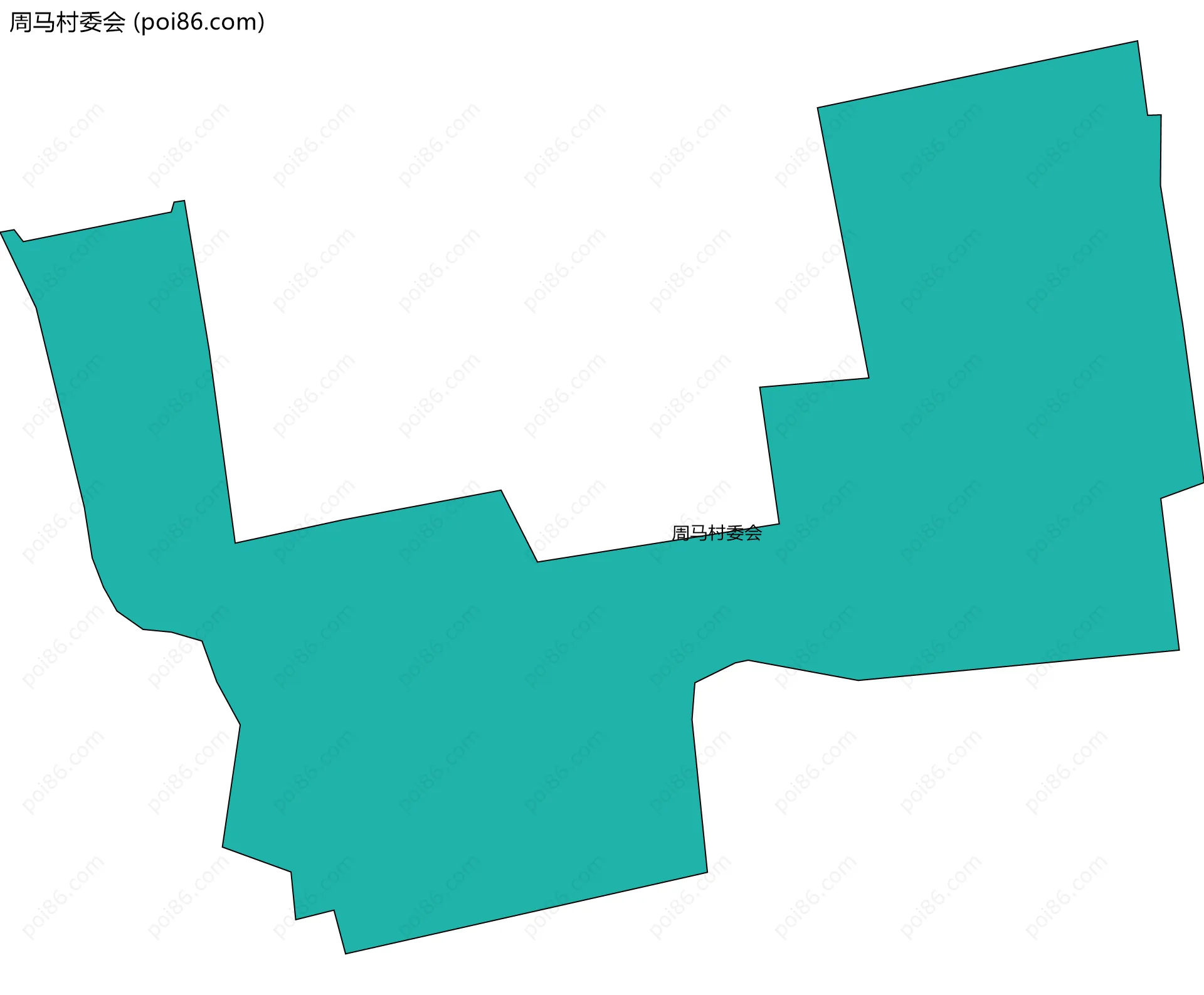 周马村委会边界地图