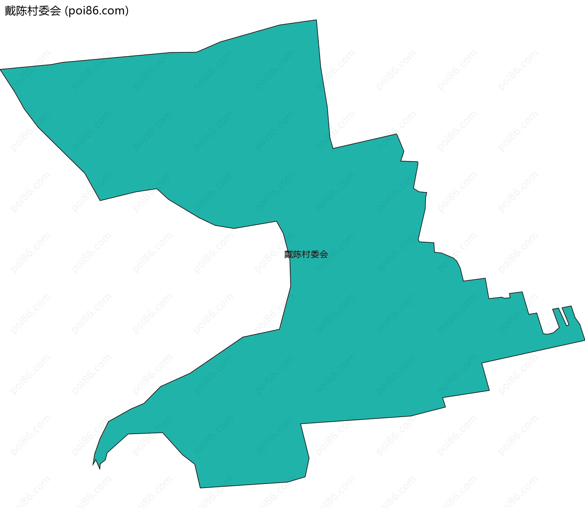 戴陈村委会边界地图