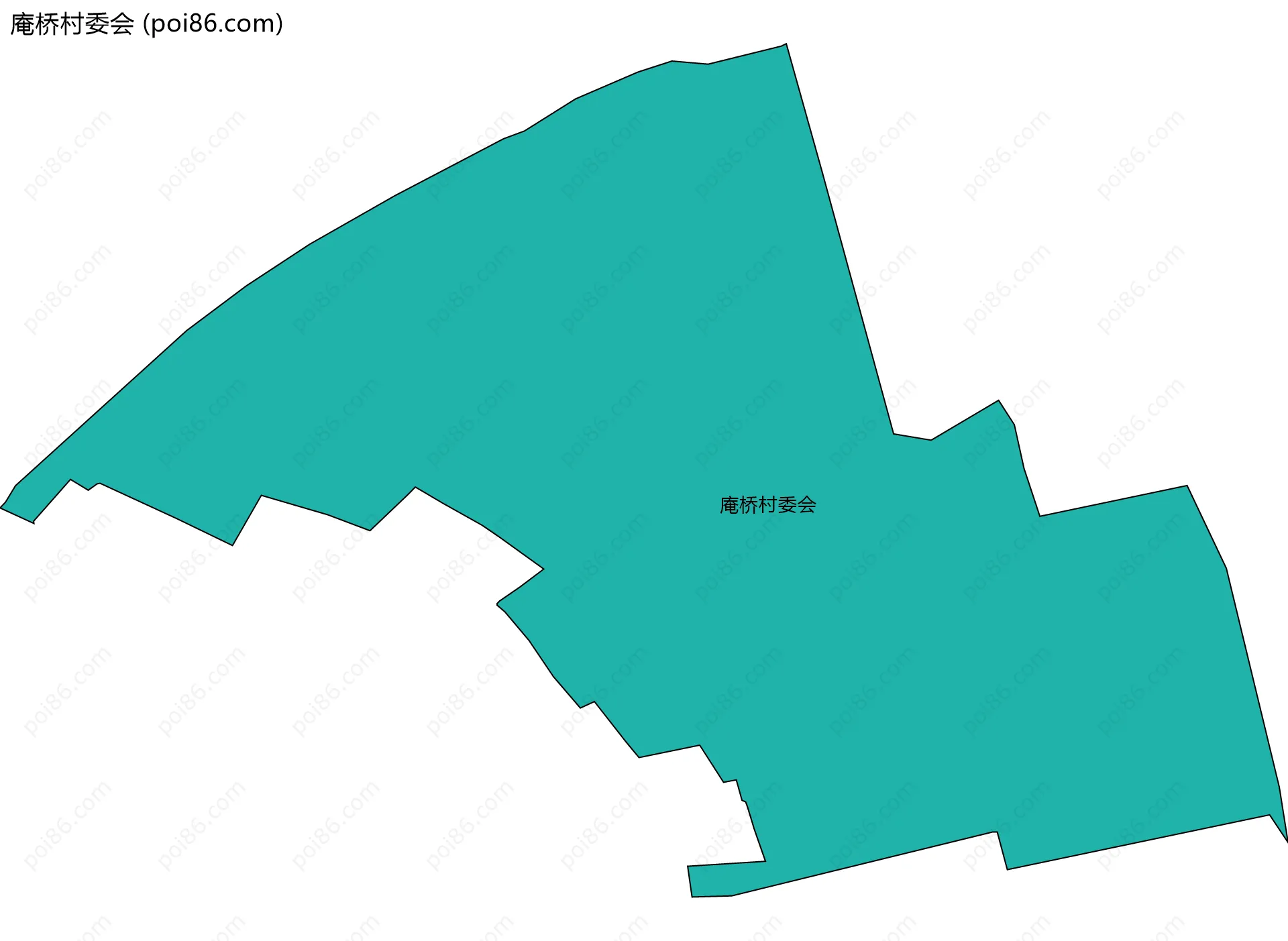 庵桥村委会边界地图