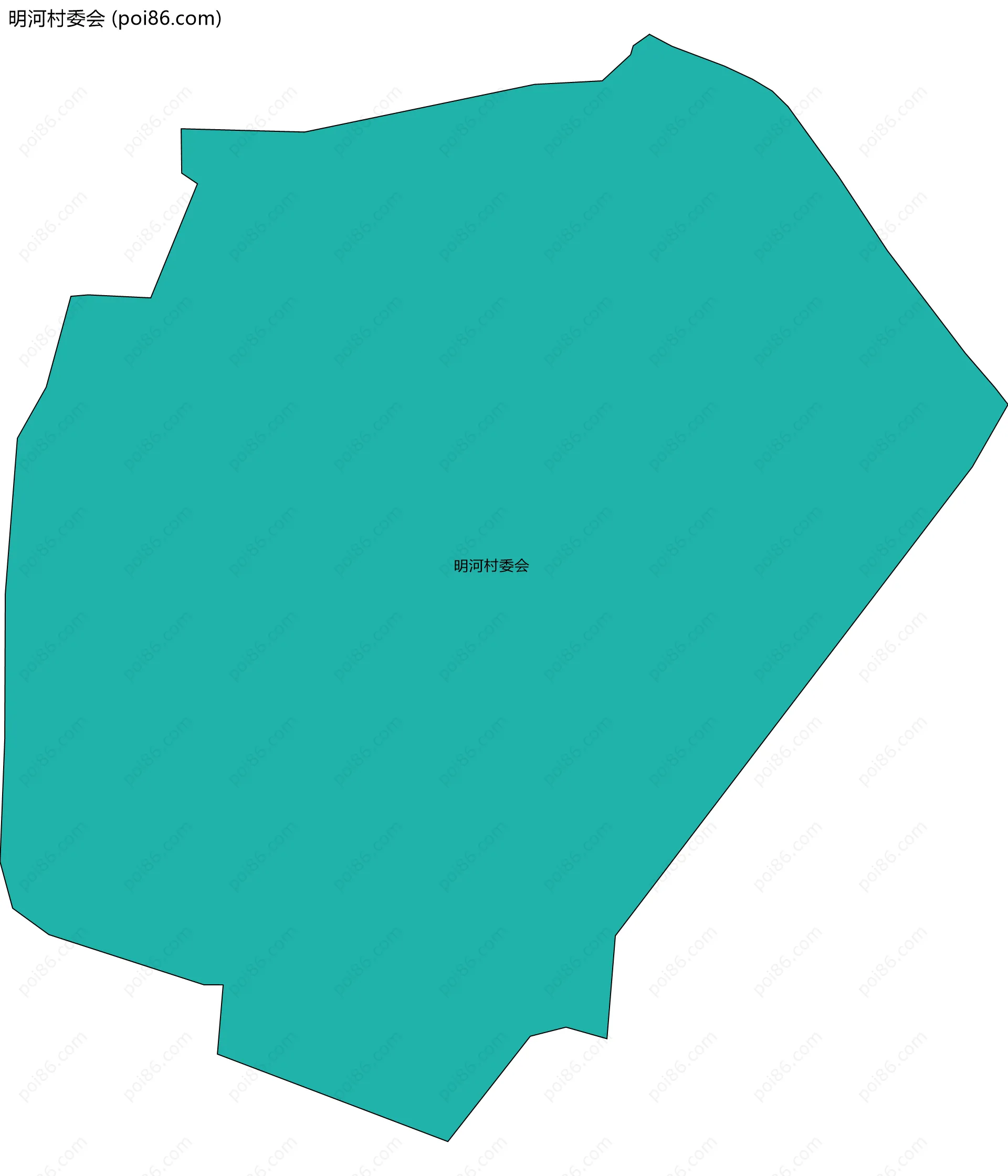 明河村委会边界地图