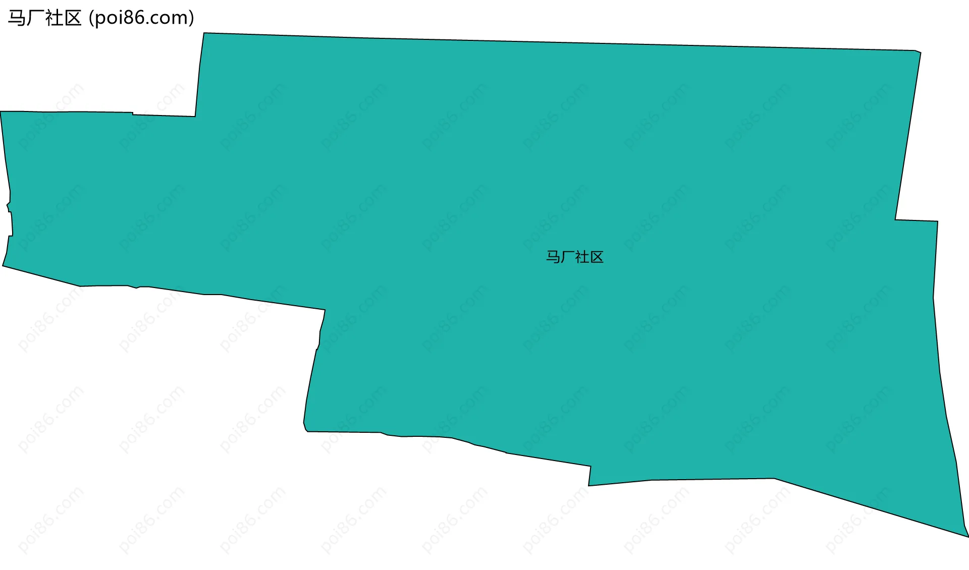马厂社区边界地图