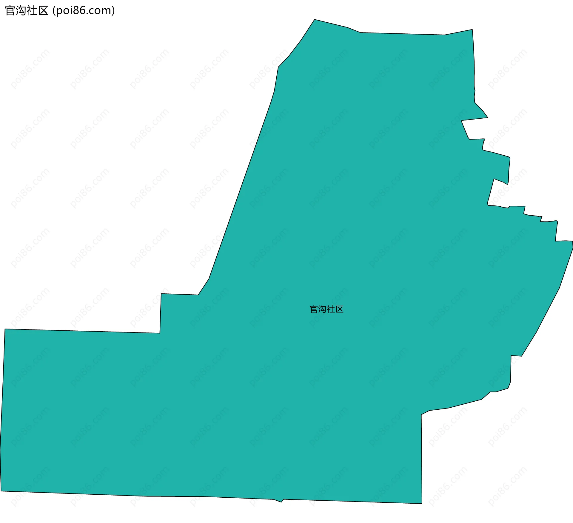 官沟社区边界地图