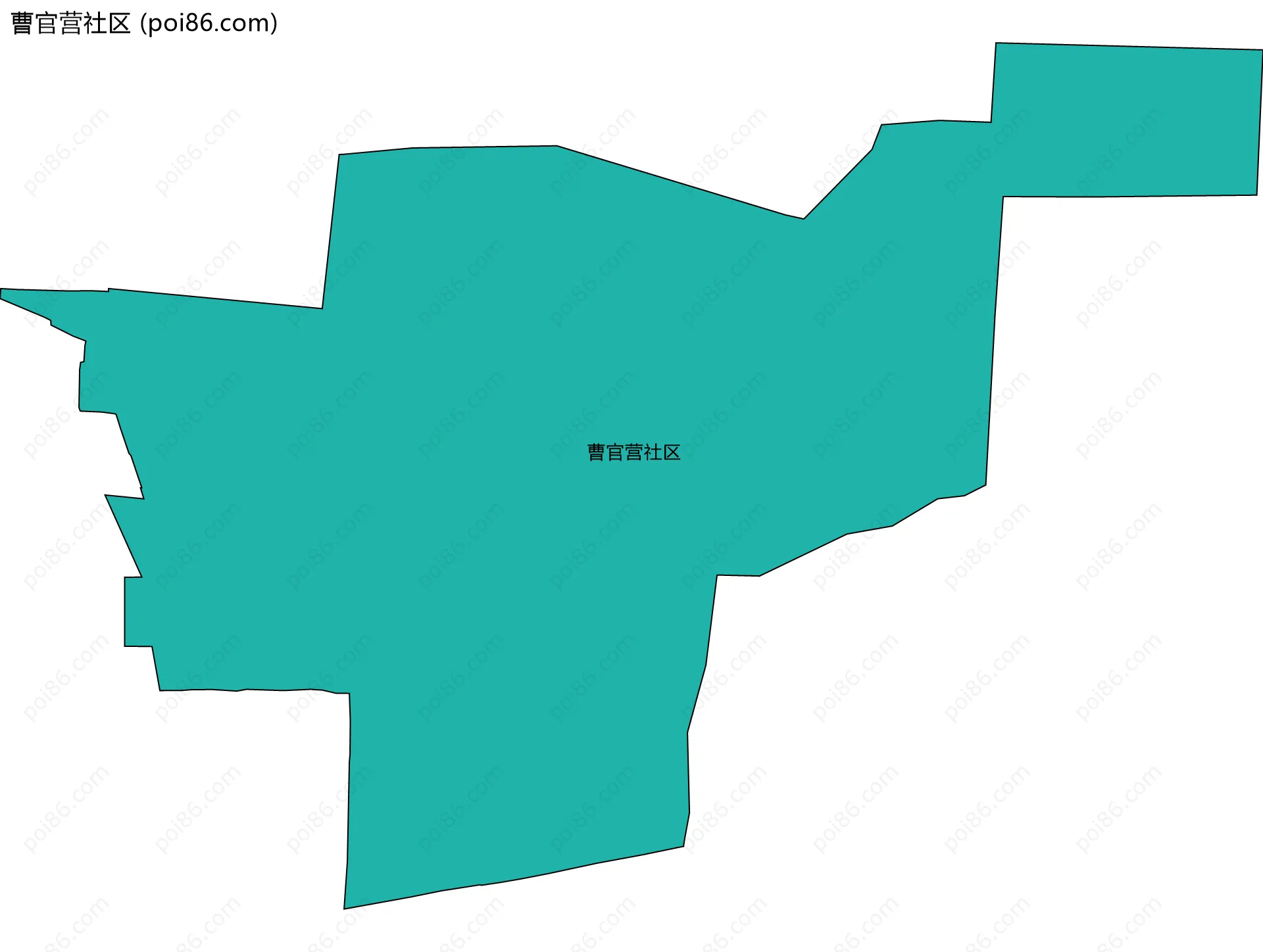 曹官营社区边界地图