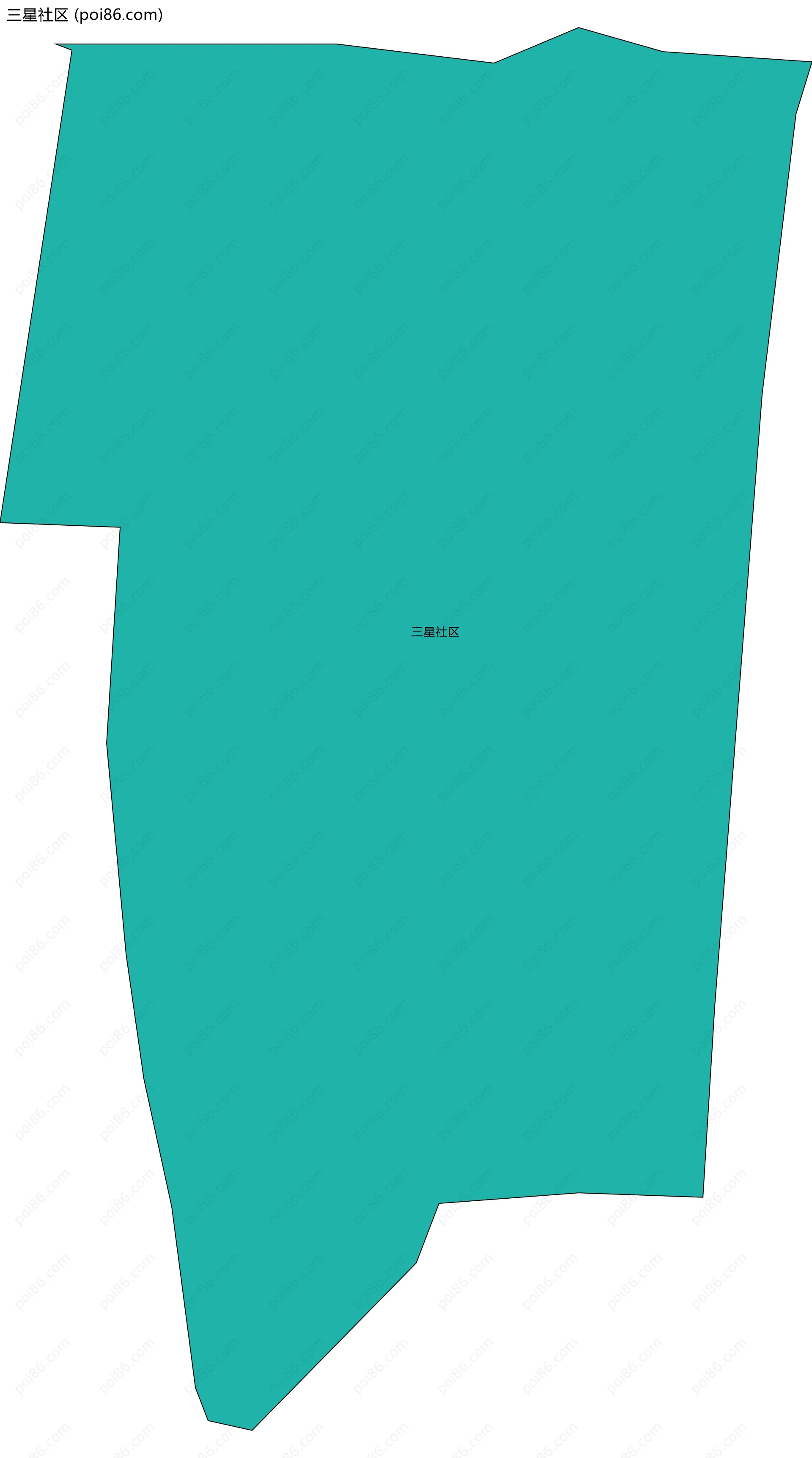 三星社区边界地图