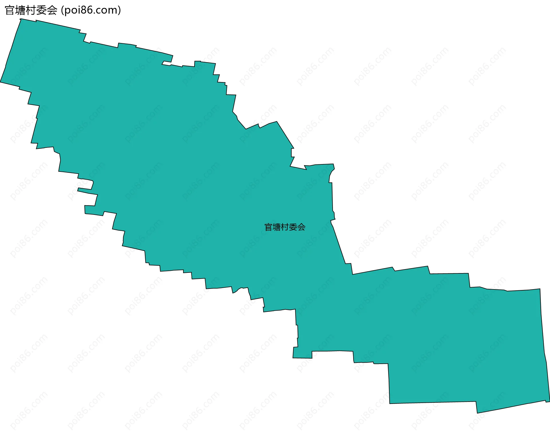 官塘村委会边界地图