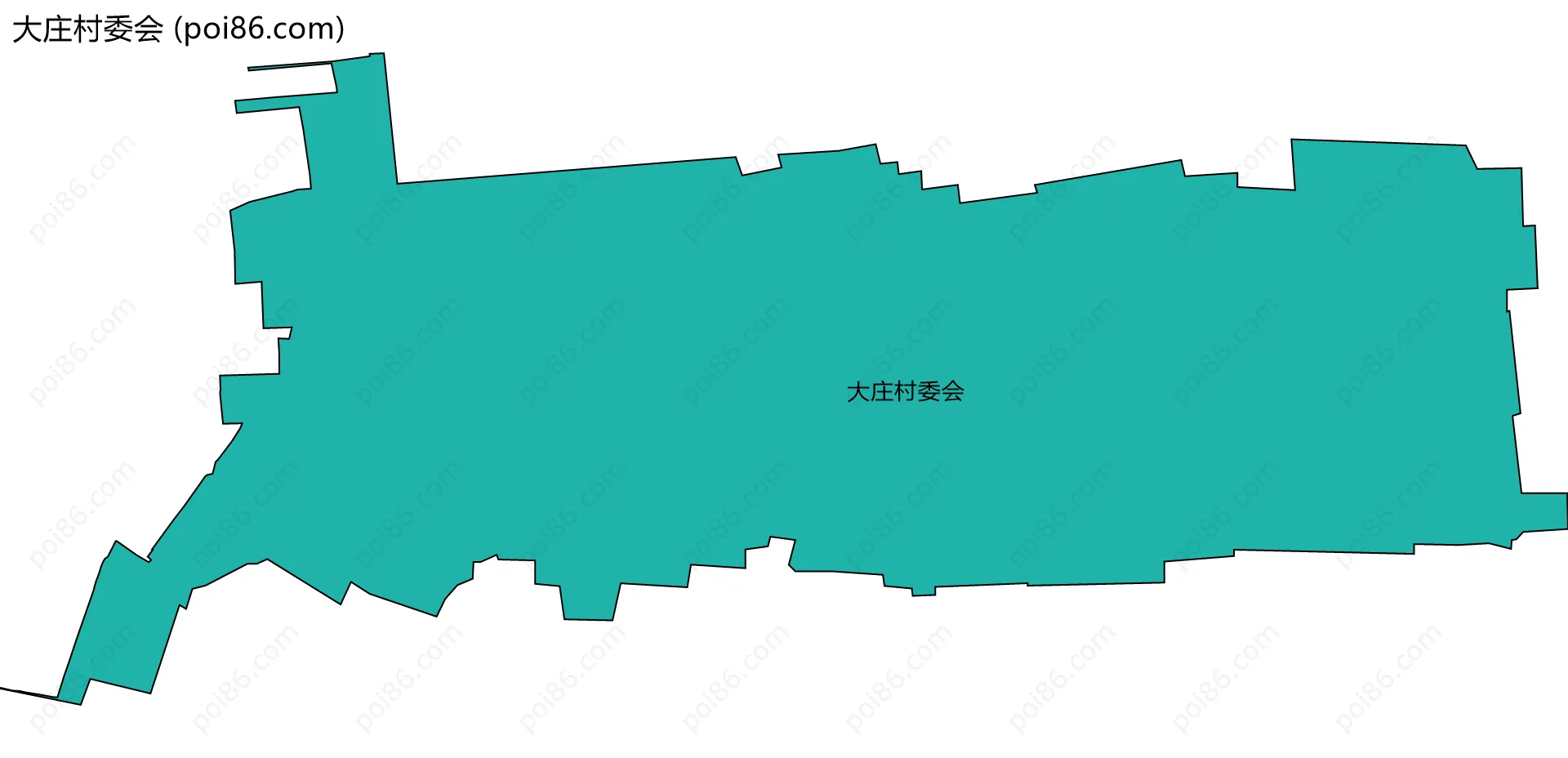 大庄村委会边界地图