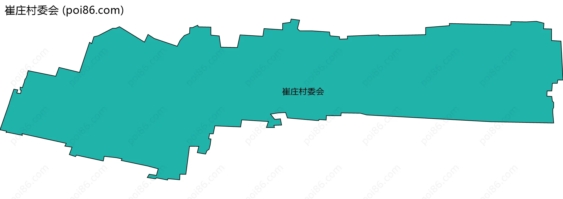 崔庄村委会边界地图