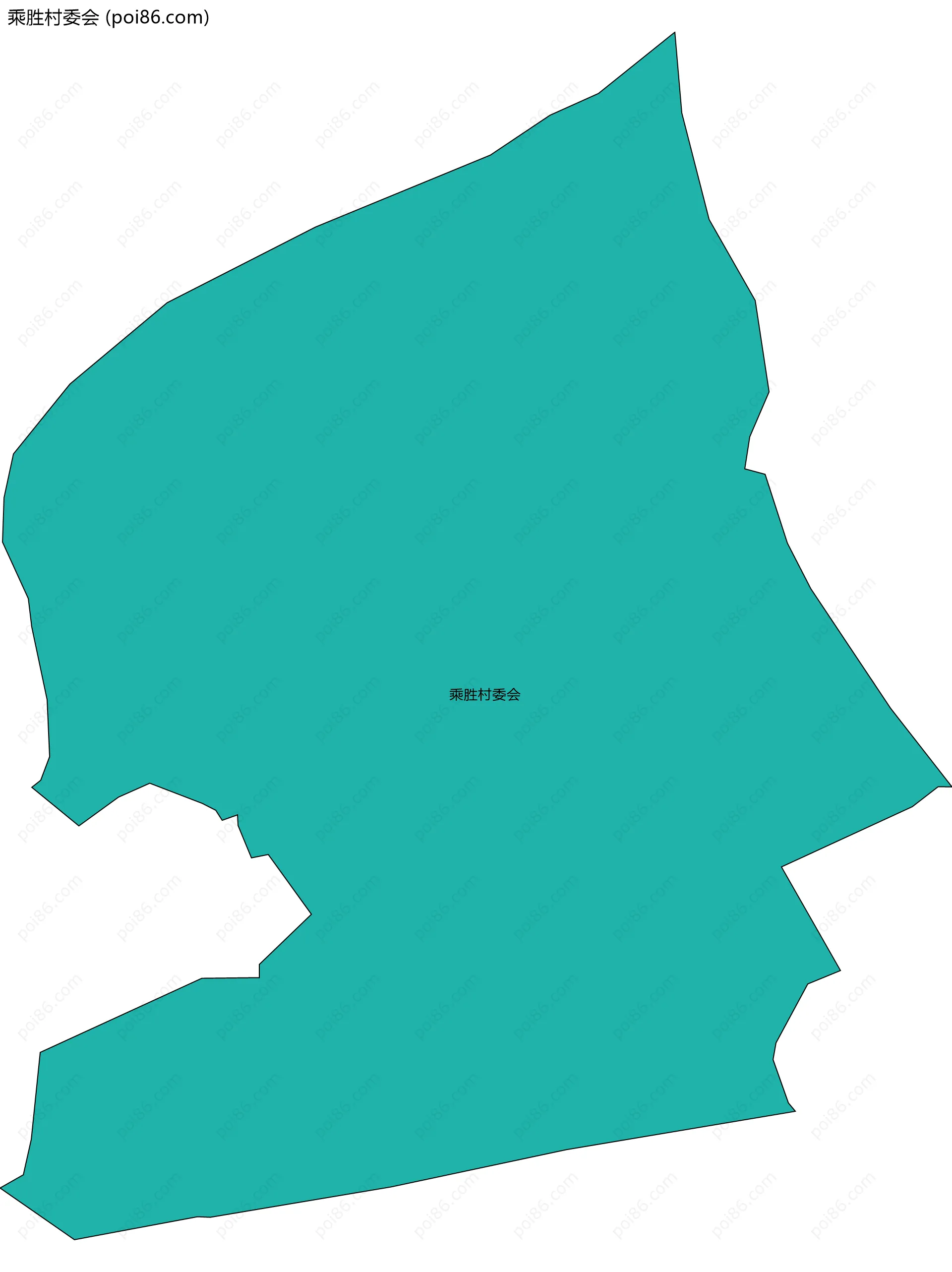 乘胜村委会边界地图