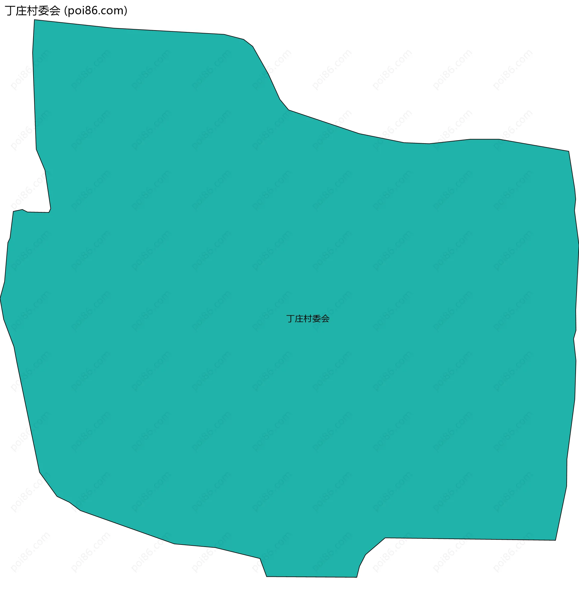 丁庄村委会边界地图